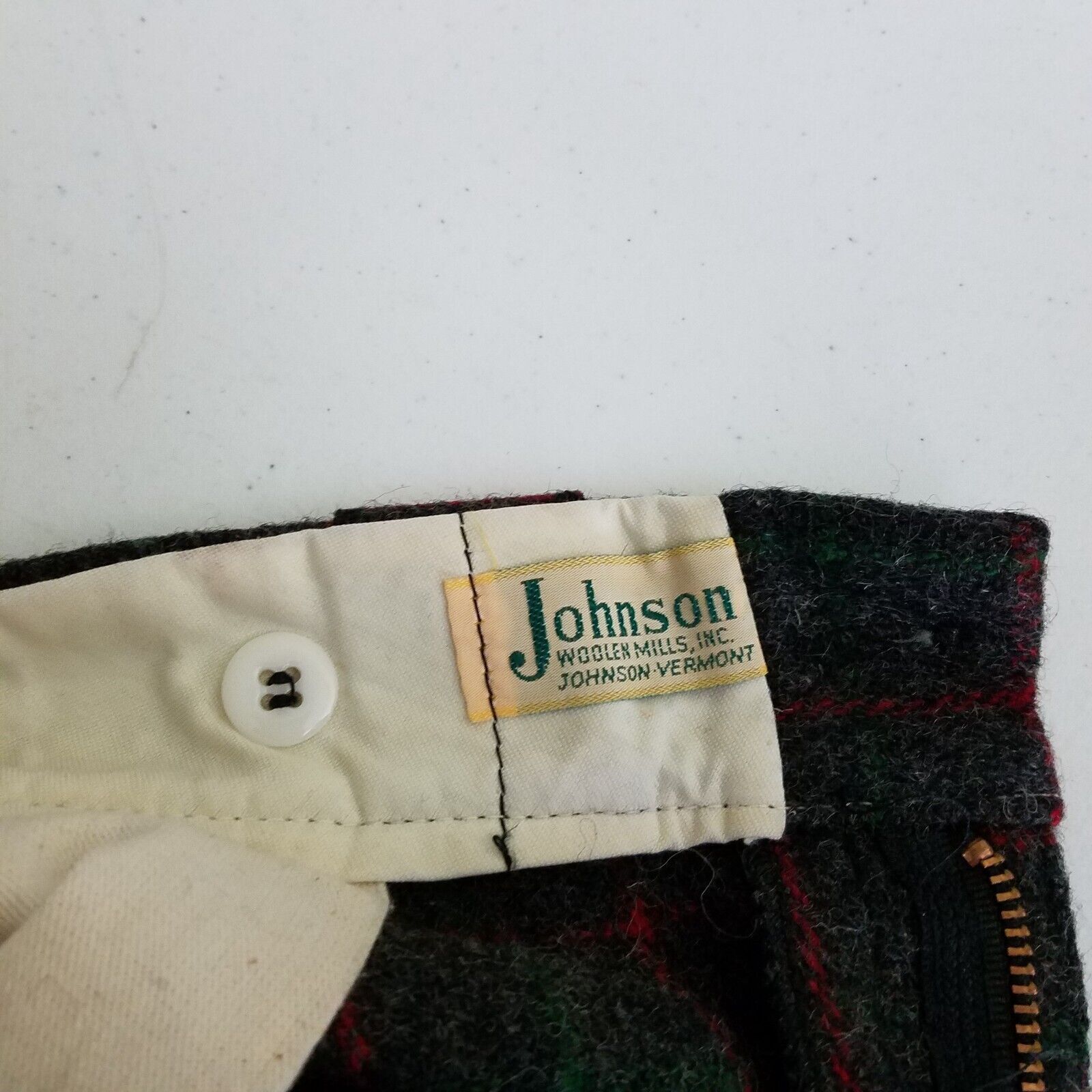 Vintage Vtg Plaid Johnson Wool 8 Points Pants 36x31 Suspender Ready Size US 36 / EU 52 - 10 Thumbnail