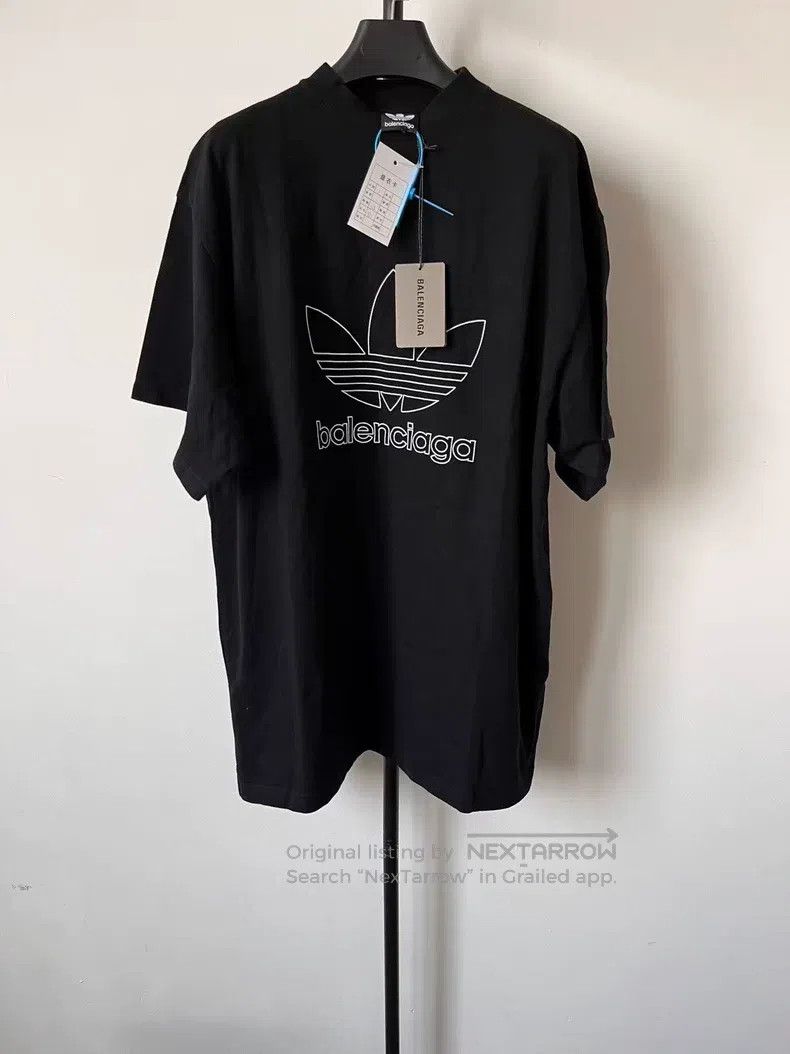 Balenciaga Balenciaga Logo Alphabet Embroidered Round Neck Short Slee Size US S / EU 44-46 / 1 - 1 Thumbnail
