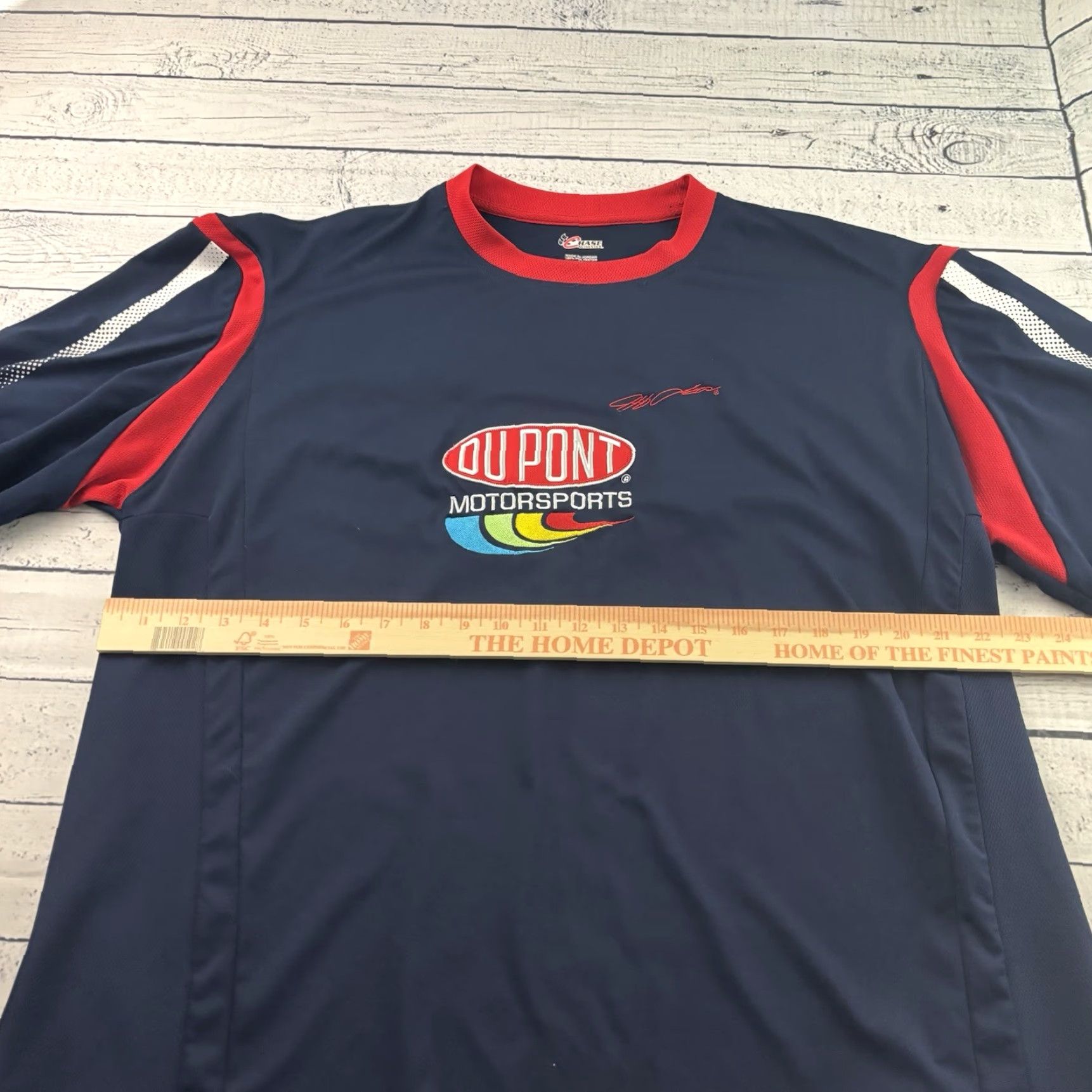 Chase Authentics Chase DuPont Jeff Gordon Short Sleeve Shirt Men's XL Blue Red Size US XL / EU 56 / 4 - 5 Thumbnail