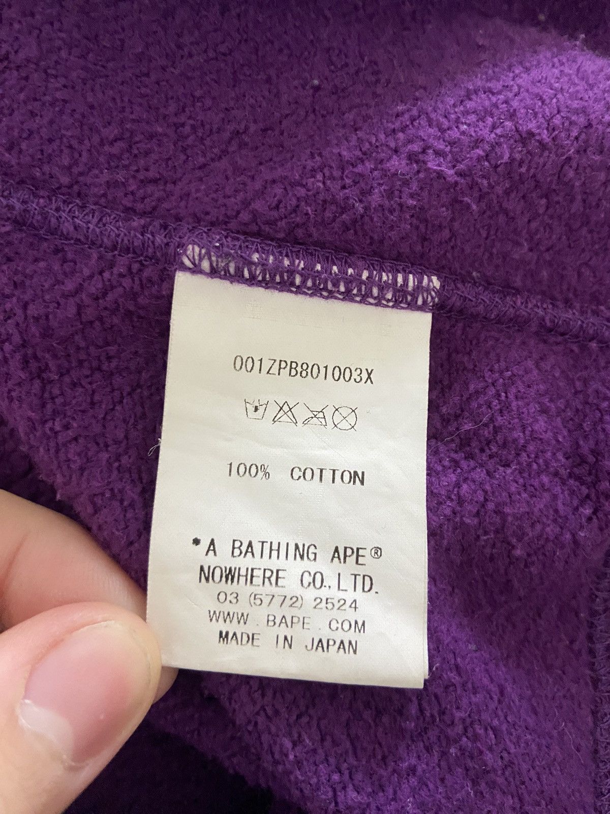 Bape Bape shark Purple camo hoodie Size US M / EU 48-50 / 2 - 7 Thumbnail