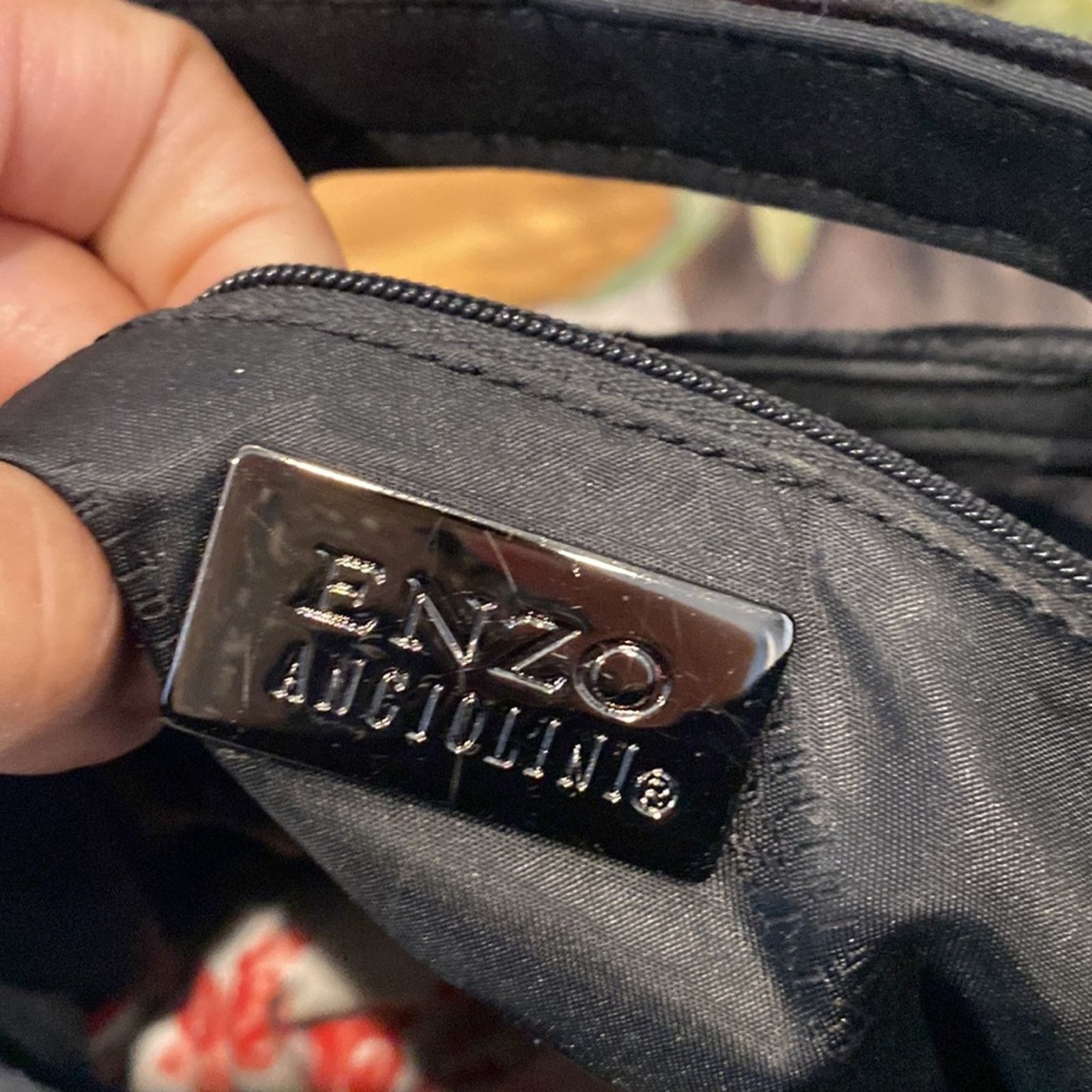 Other Enzo Angiolini Black Velvet Clutch Handle Handbag chic Size ONE SIZE - 7 Thumbnail