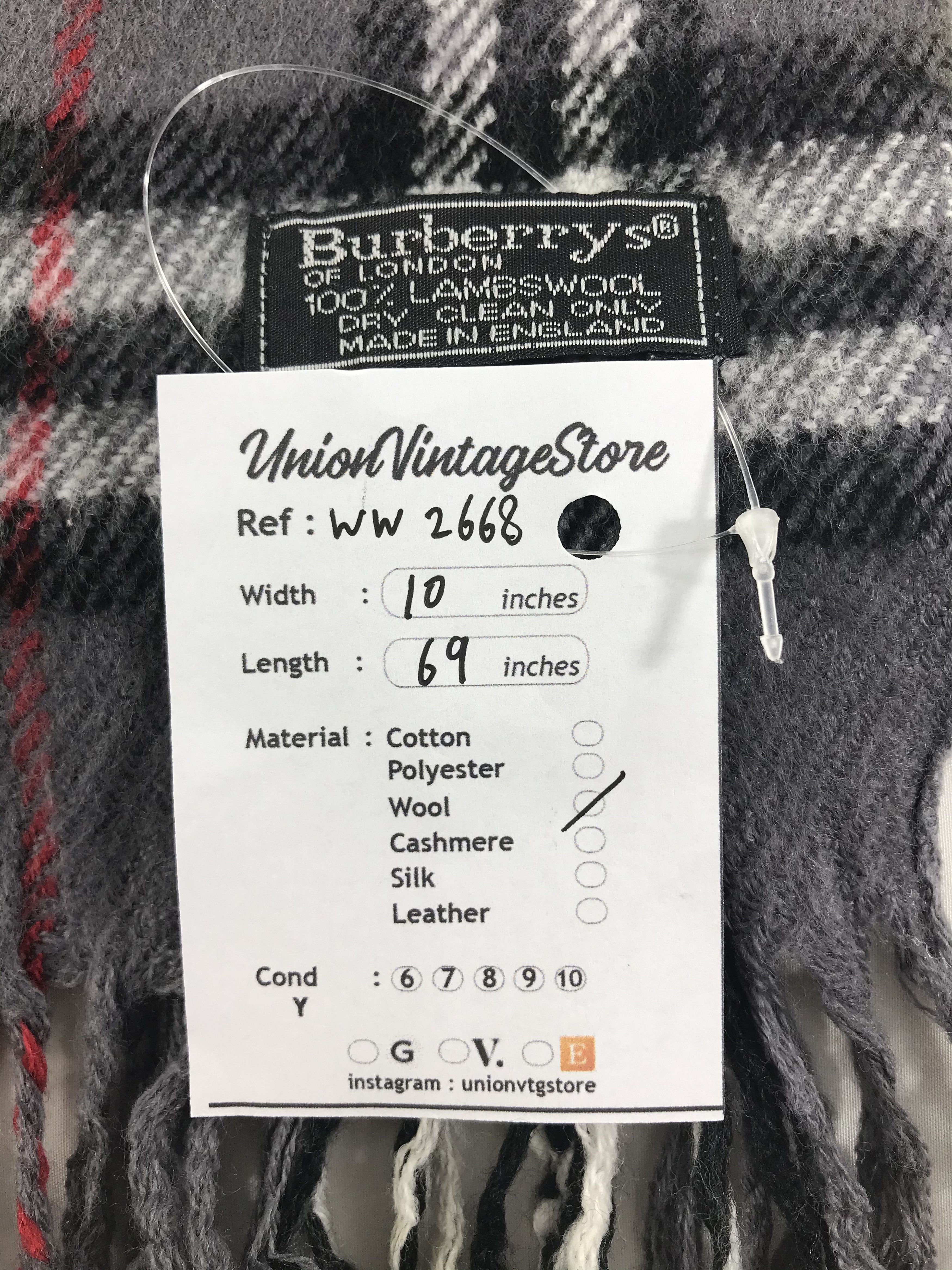 Burberry × Vintage Burberry Scarf / Muffler / Neckwear - WW2668 Size ONE SIZE - 4 Thumbnail