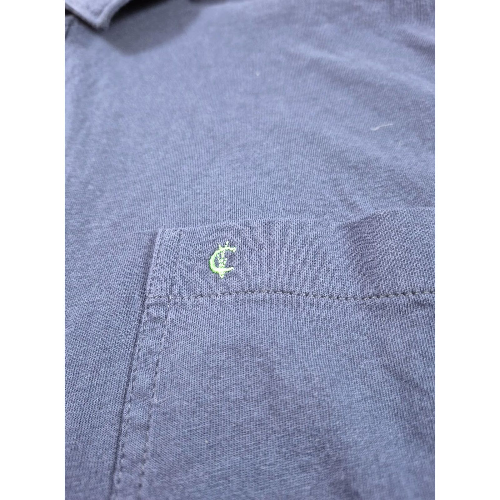 Vintage Criquet Polo Shirt Mens 2XL Blue Organic Cotton Slim Fit Golf Casual Pocket Size US XXL / EU 58 / 5 - 3 Thumbnail