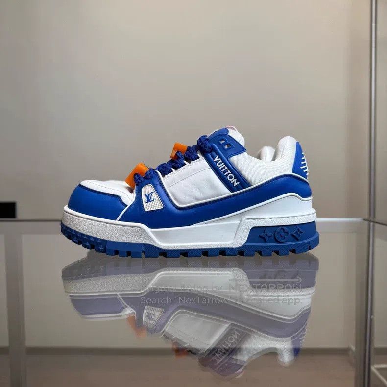 Louis Vuitton Louis Vuitton TRAINER Fat Ding White Blue shoes Size US 8 / EU 41 - 3 Thumbnail