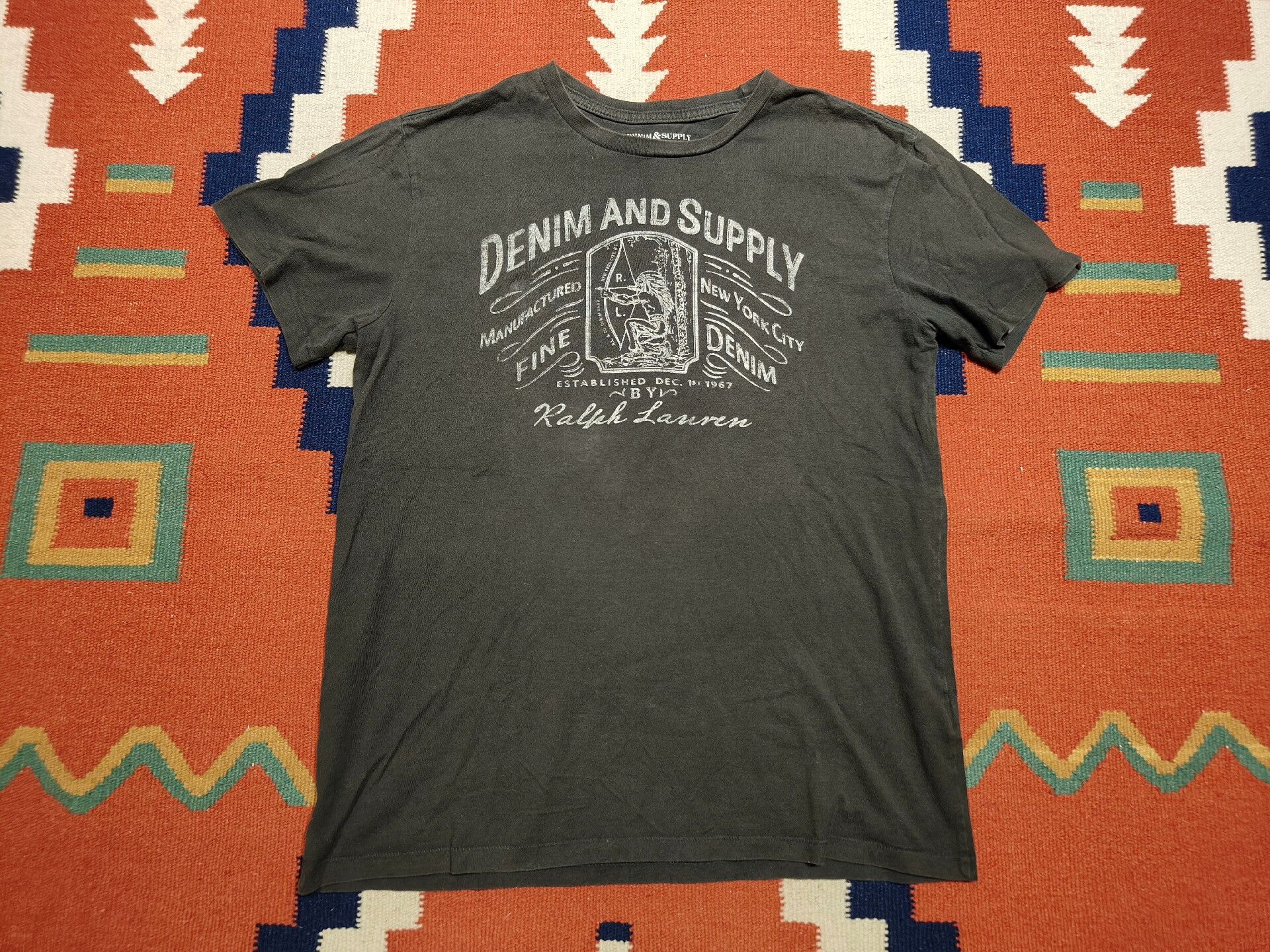 Denim & Supply Ralph Lauren RL DS Indian Chief Short Sleeve T-Shirt Size US S / EU 44-46 / 1 - 1 Thumbnail