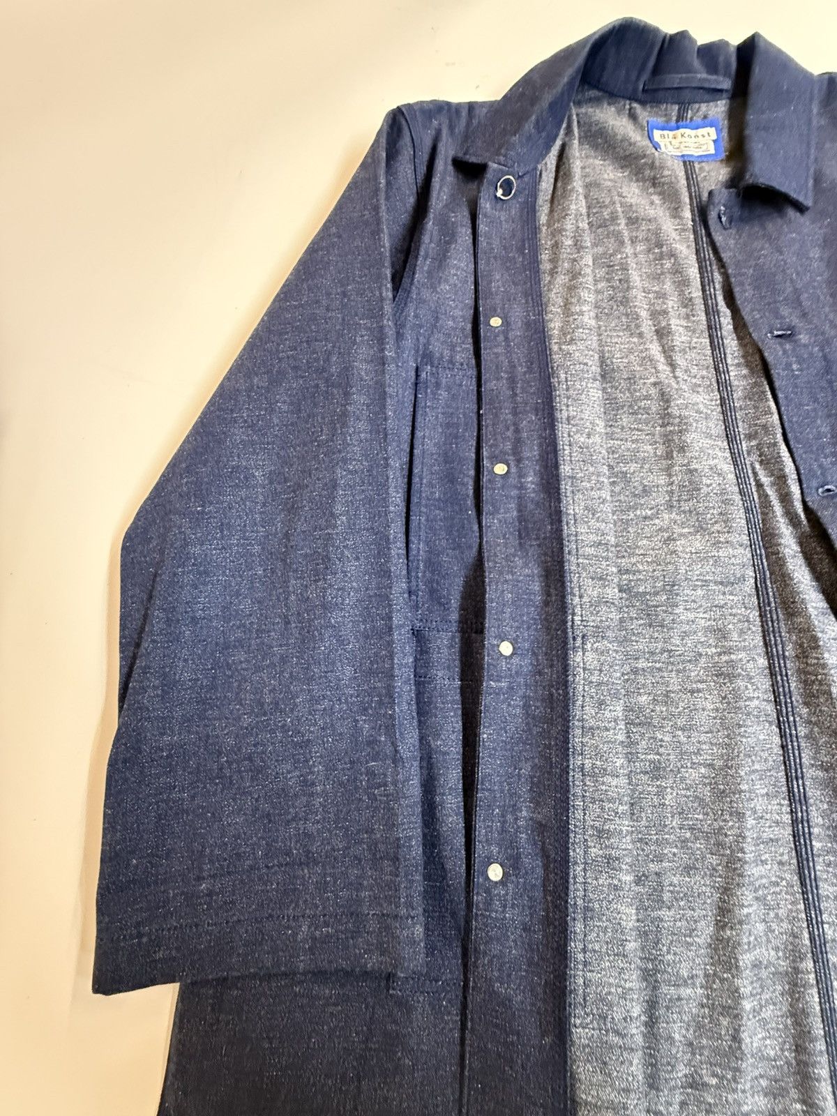 Acne Studios Acne Studios Blå Konst Dark Indigo Denim Chore Coat Sz 50 Size US XL / EU 56 / 4 - 13 Thumbnail