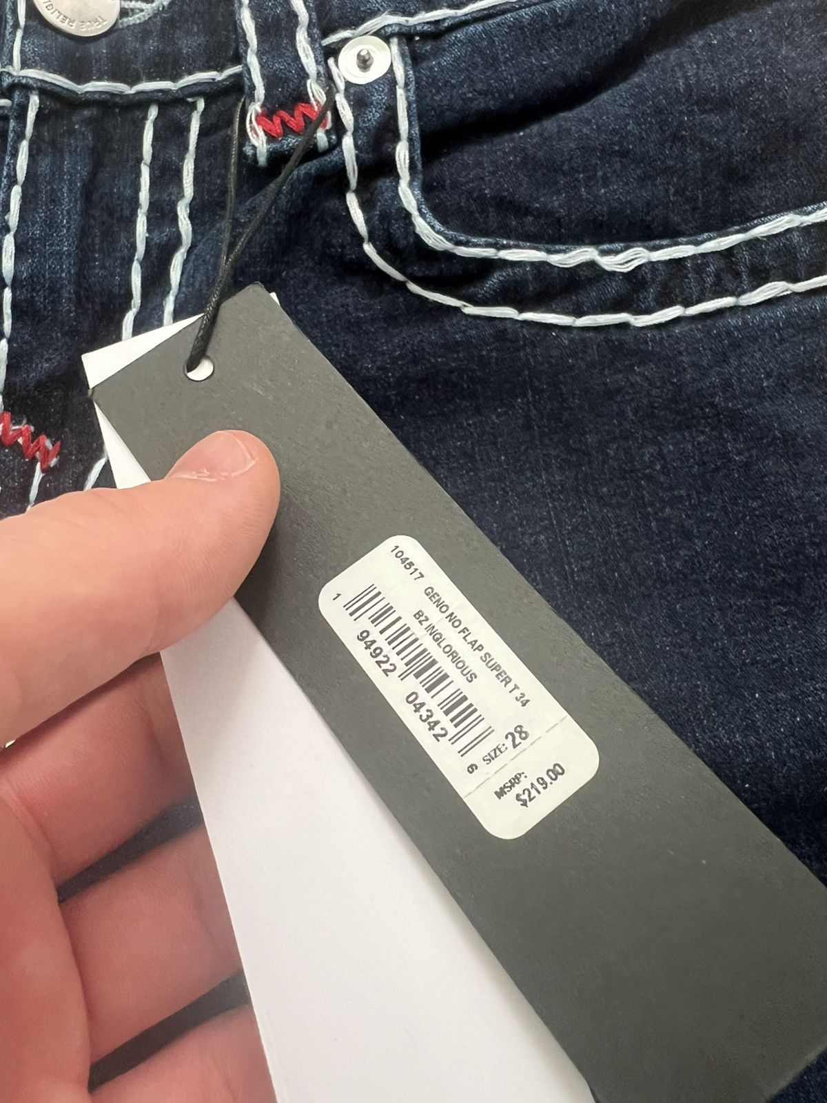 True Religion True Religion Geno No Flap Super T Size US 28 / EU 44 - 4 Thumbnail
