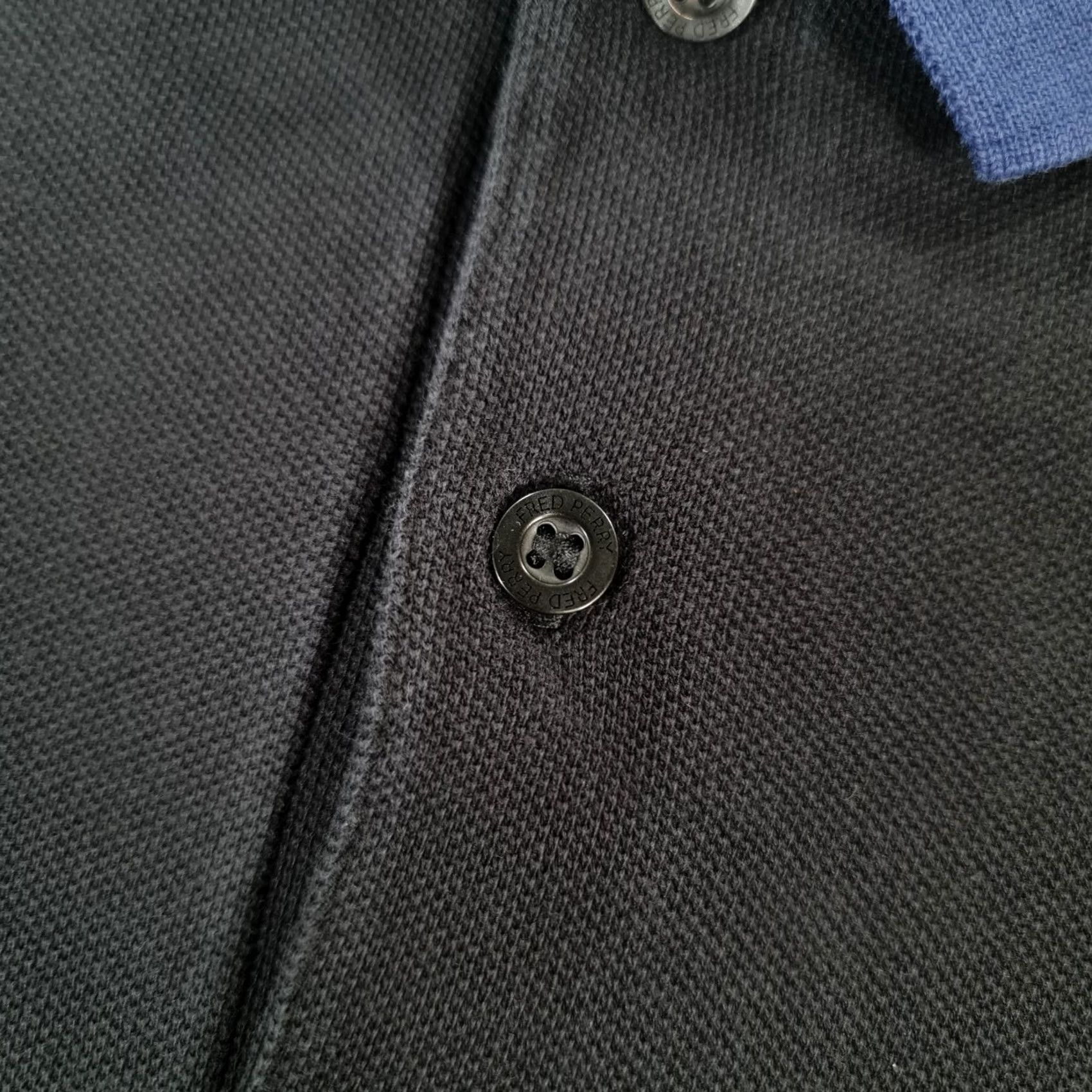 Fred Perry Fred Perry Polo Shirt Mens Black Medium Pique Cotton Short Sleeves M1567 Size US M / EU 48-50 / 2 - 5 Thumbnail