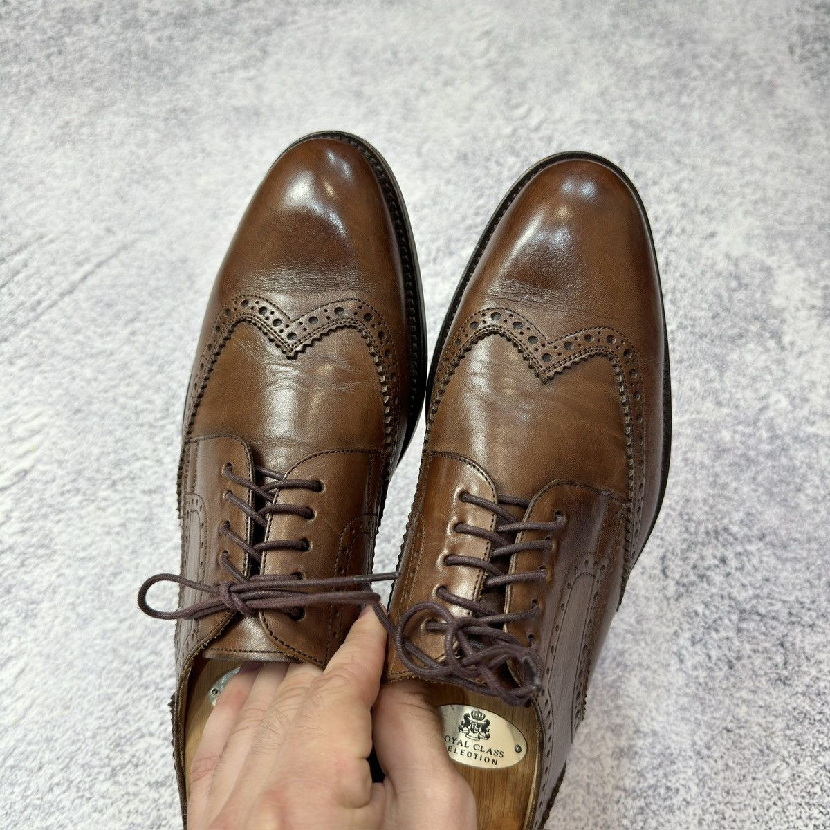 NAVYBOOT Navyboot Mens Derby Brogues US8.5 UK7.5 EU41.5 26.5cm Size US 8.5 / EU 41-42 - 9 Thumbnail