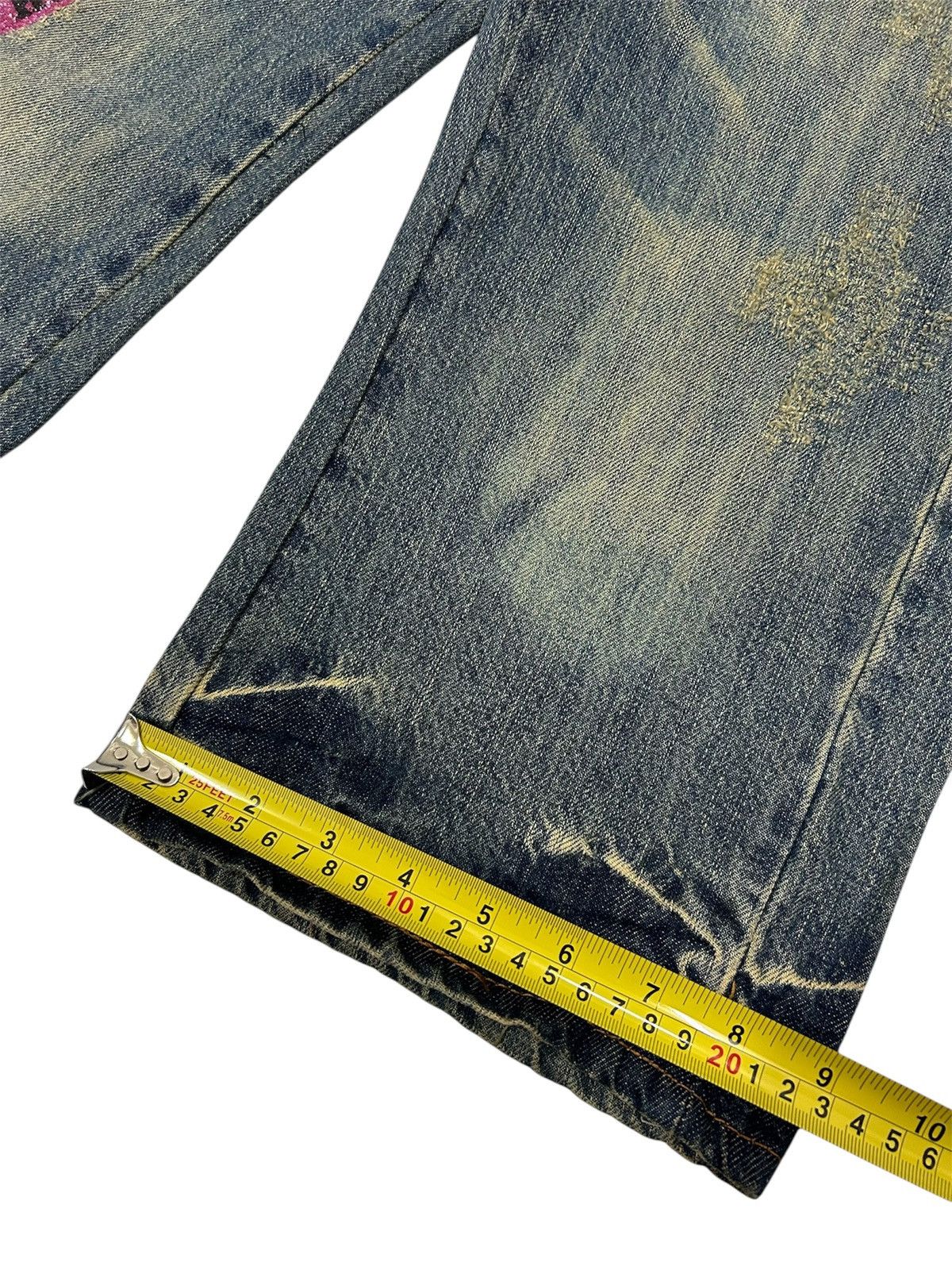 Japanese Brand Japanese Y2k Big Patch embroidered logo Mudwash Short Jeans Size US 35 - 17 Thumbnail