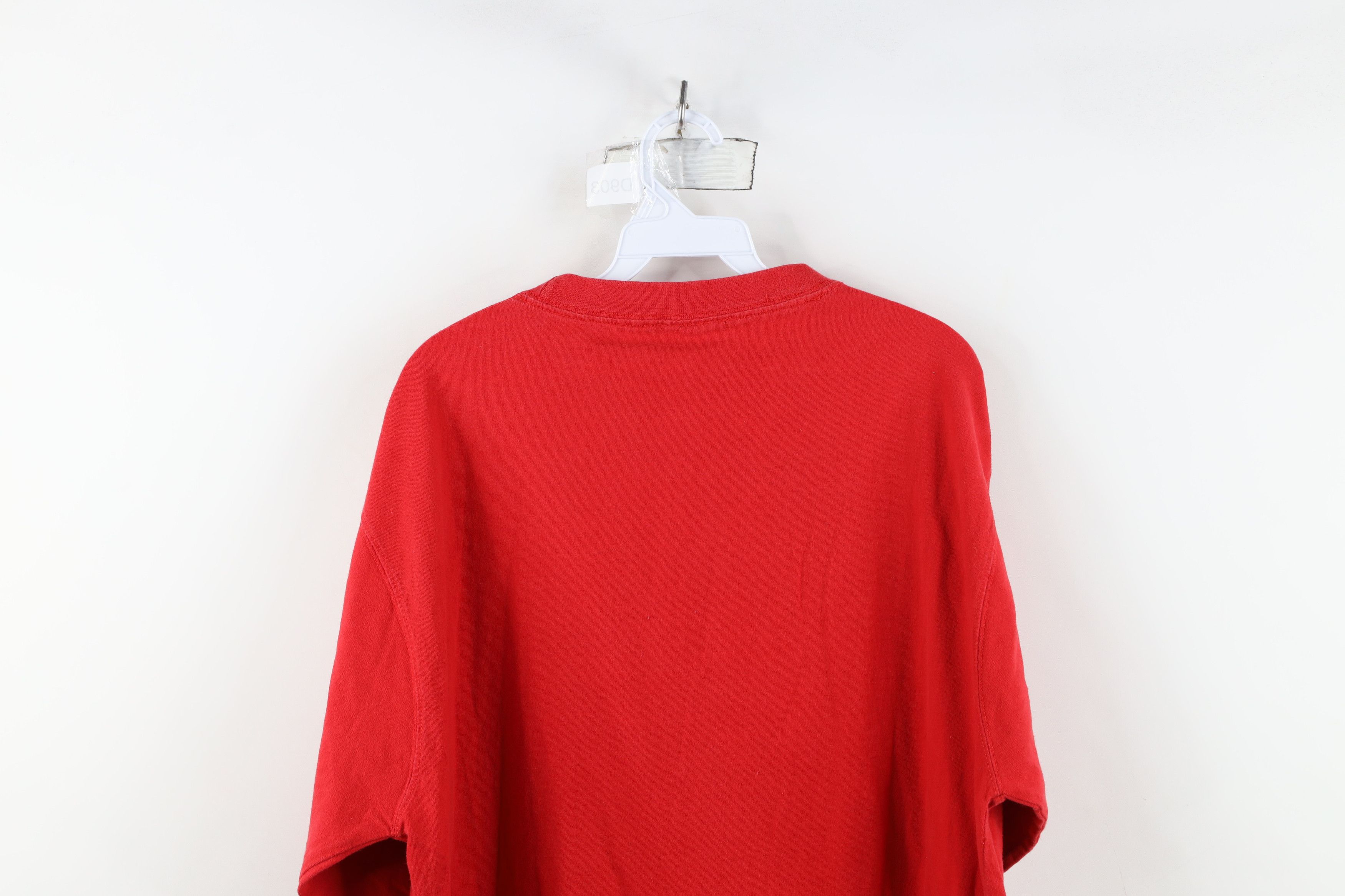 Vintage Vintage 90s Spell Ohio State University Football T-Shirt Red Size US XL / EU 56 / 4 - 13 Thumbnail