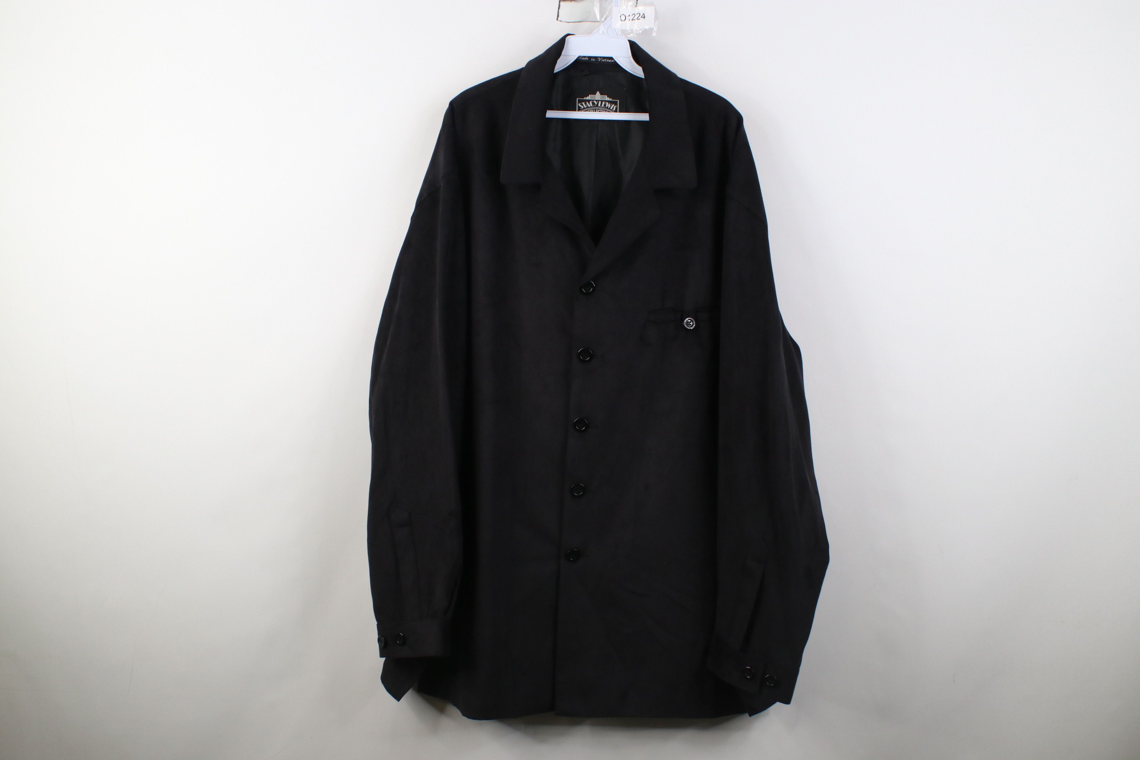 Vintage Vintage 90s Y2K Streetwear Shirt Jacket Jac Shirt Black Size US XXL / EU 58 / 5 - 1 Thumbnail