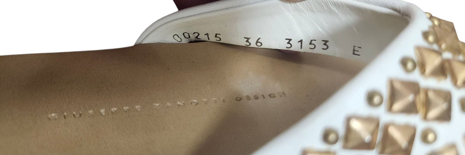 Giuseppe Zanotti Giuseppe Zanotti White Leather Studded Sandals 36 Size US 6 / IT 36 - 7 Thumbnail