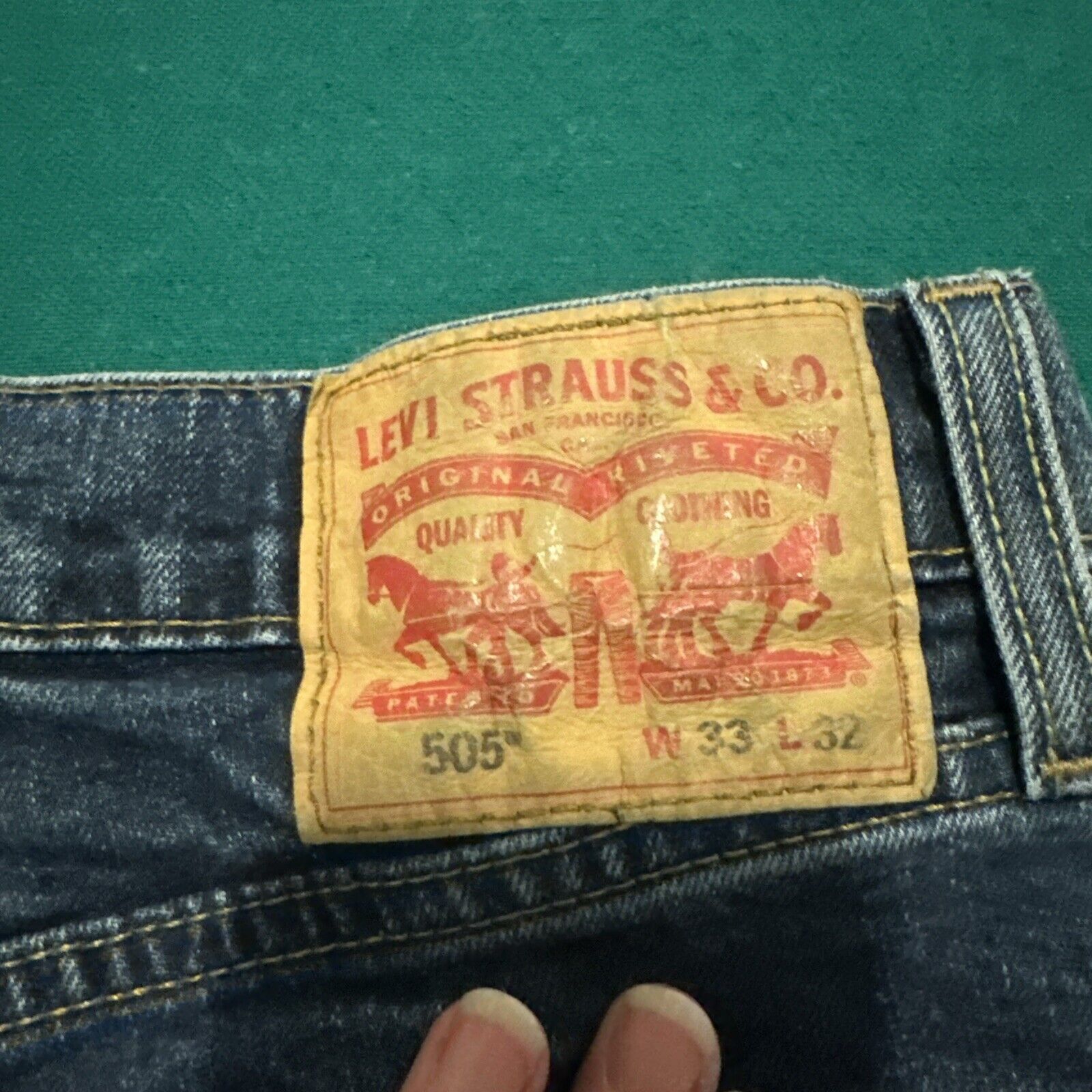 Levi's Levi’s 505 Straight Fit Jeans - 33x32 Size US 33 - 7 Thumbnail