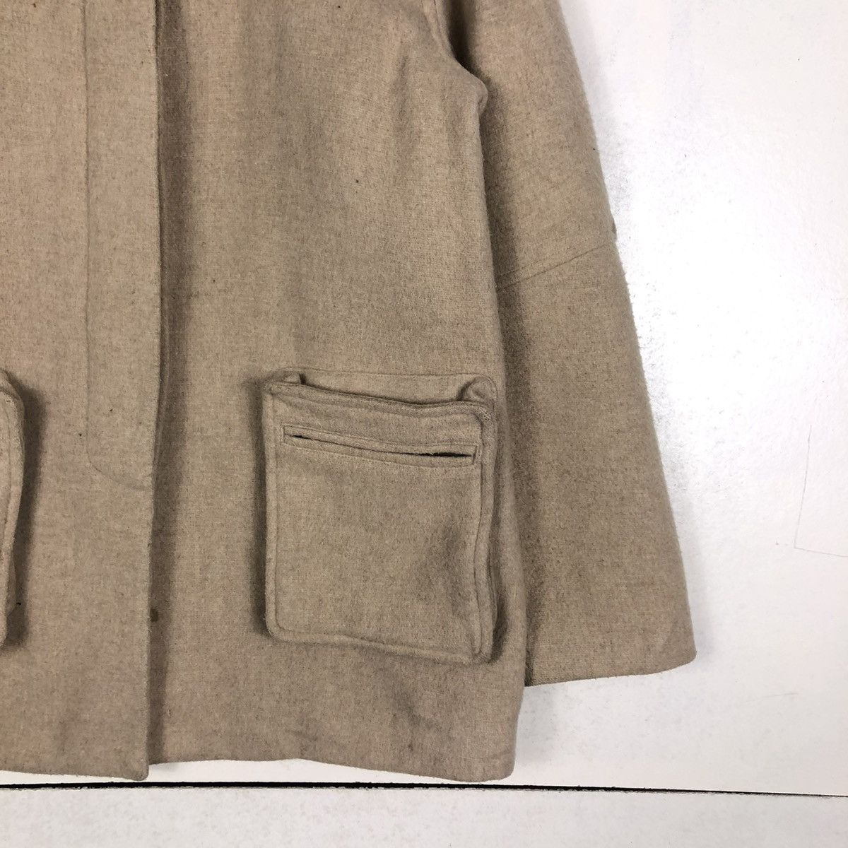 Japanese Brand × Vintage 📌PILE OF TRASH WOOL BIKER JACKET 3D POCKET Size US M / EU 48-50 / 2 - 7 Thumbnail