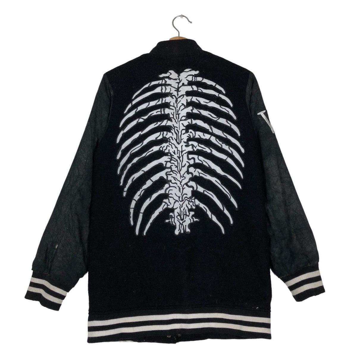 Japanese Brand 🔥Vtg Varsity Jacket Bomber Glad News Skeleton Big Logo Size US M / EU 48-50 / 2 - 1 Thumbnail
