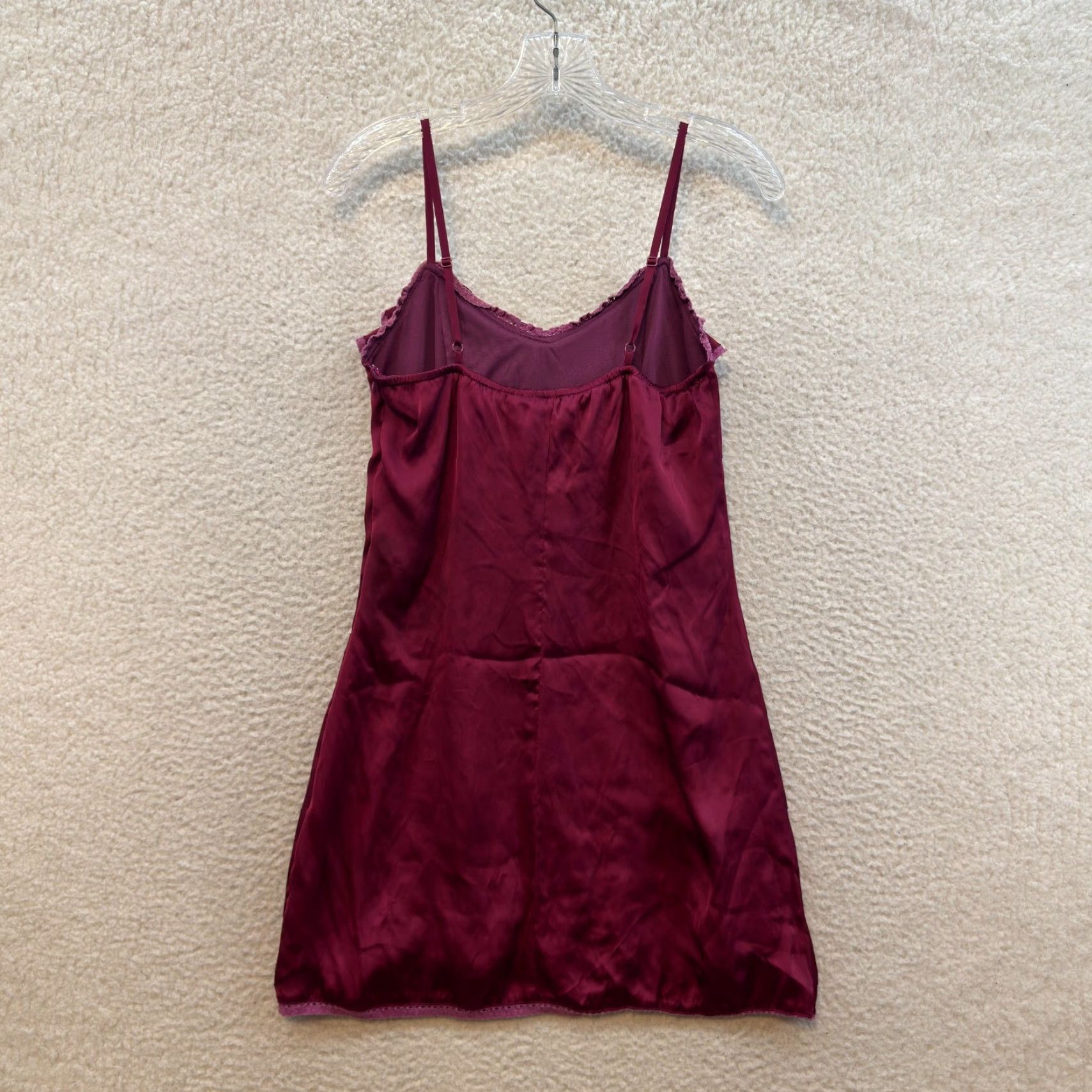 Vintage VINTAGE Esley Slip Dress S Regular Red Satin Edwardian Victorian Size S / US 4 / IT 40 - 2 Thumbnail