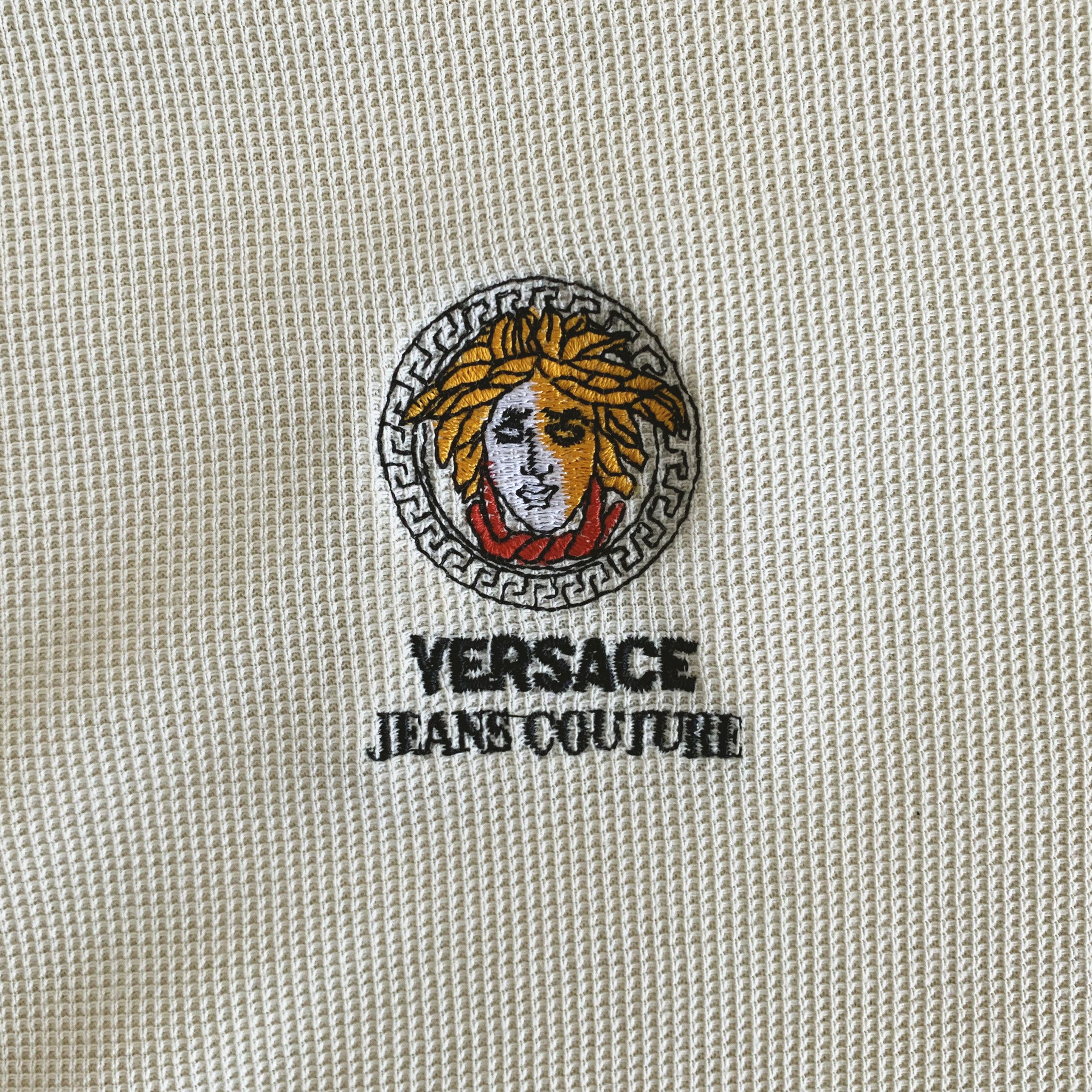 Versace Jeans Couture Vintage 90s VERSACE Jeans Couture Polo Shirt Oversize Size US L / EU 52-54 / 3 - 4 Thumbnail