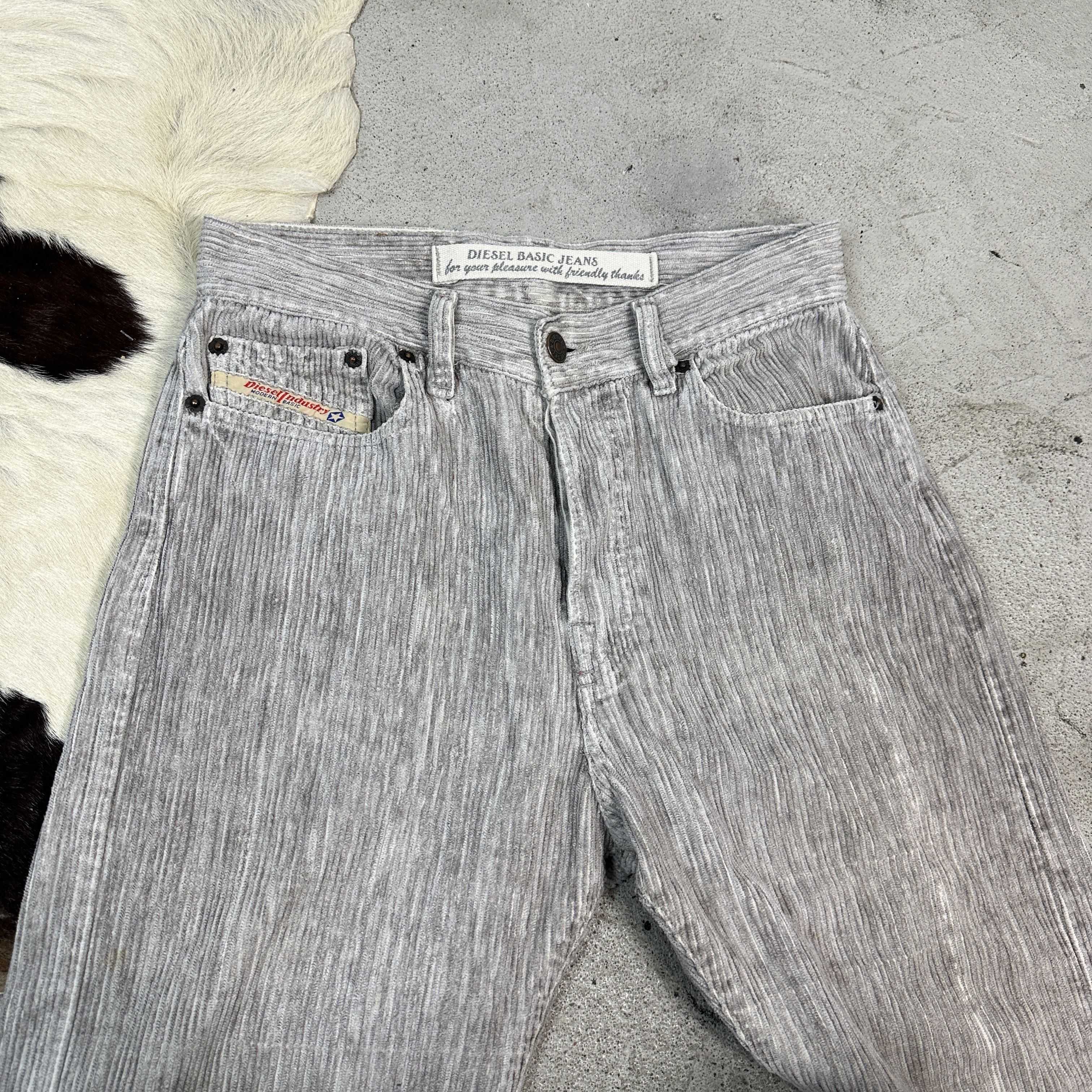 Diesel × Vintage Vintage Avant Garde Y2K Casual Diesel Corduroy Trousers Size US 28 / EU 44 - 4 Thumbnail