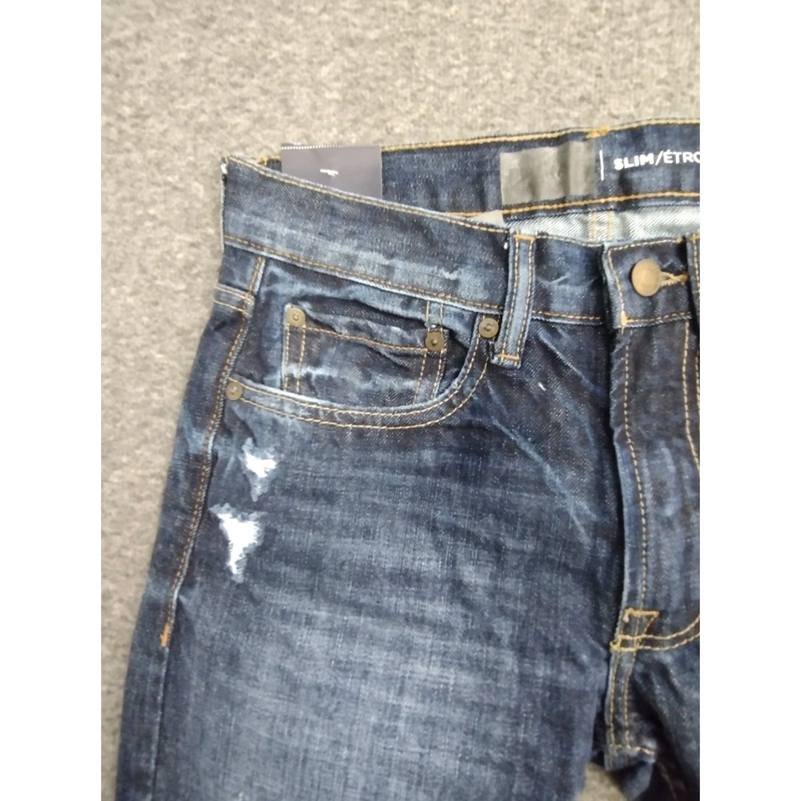 Denime Women's Distressed Blue Slim Denim Size 27X30 Size ONE SIZE - 7 Thumbnail