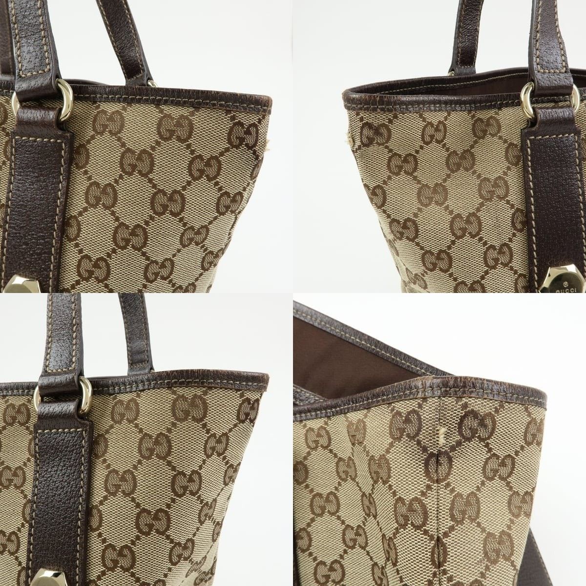 Gucci Gucci GG Canvas Tote Brown Size ONE SIZE - 6 Thumbnail