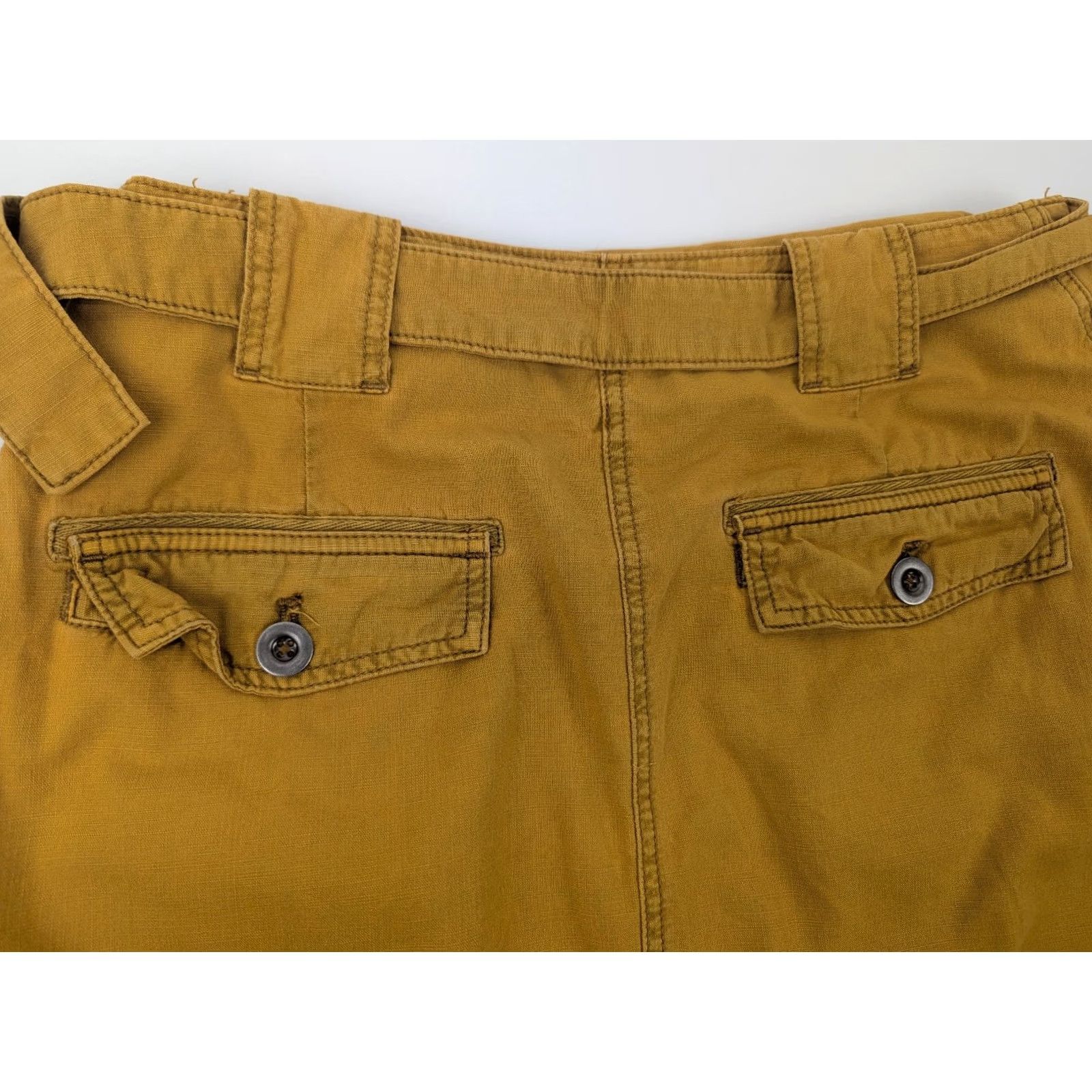 Free People Free People Skirt Women 8 Cargo Short Yellow Erika Utility Strappy Side Zip Size 30" / US 8 / IT 44 - 4 Thumbnail