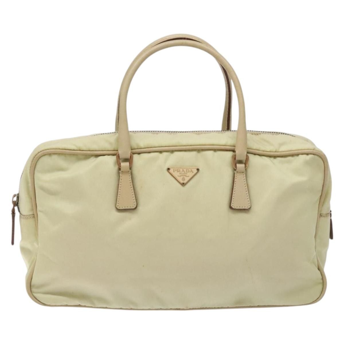 Prada PRADA Hand Bag Nylon Beige Gold Size ONE SIZE - 2 Thumbnail