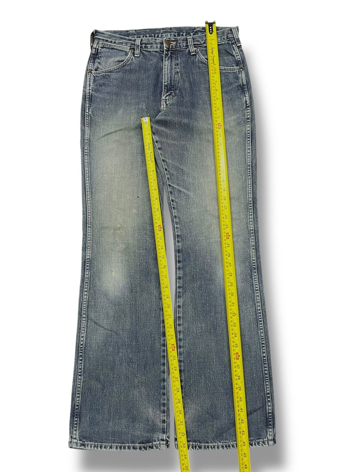 Wrangler Vintage Wrangler Japan - Faded Wash, Boocut Wide Leg Jeans Size US 32 / EU 48 - 14 Thumbnail