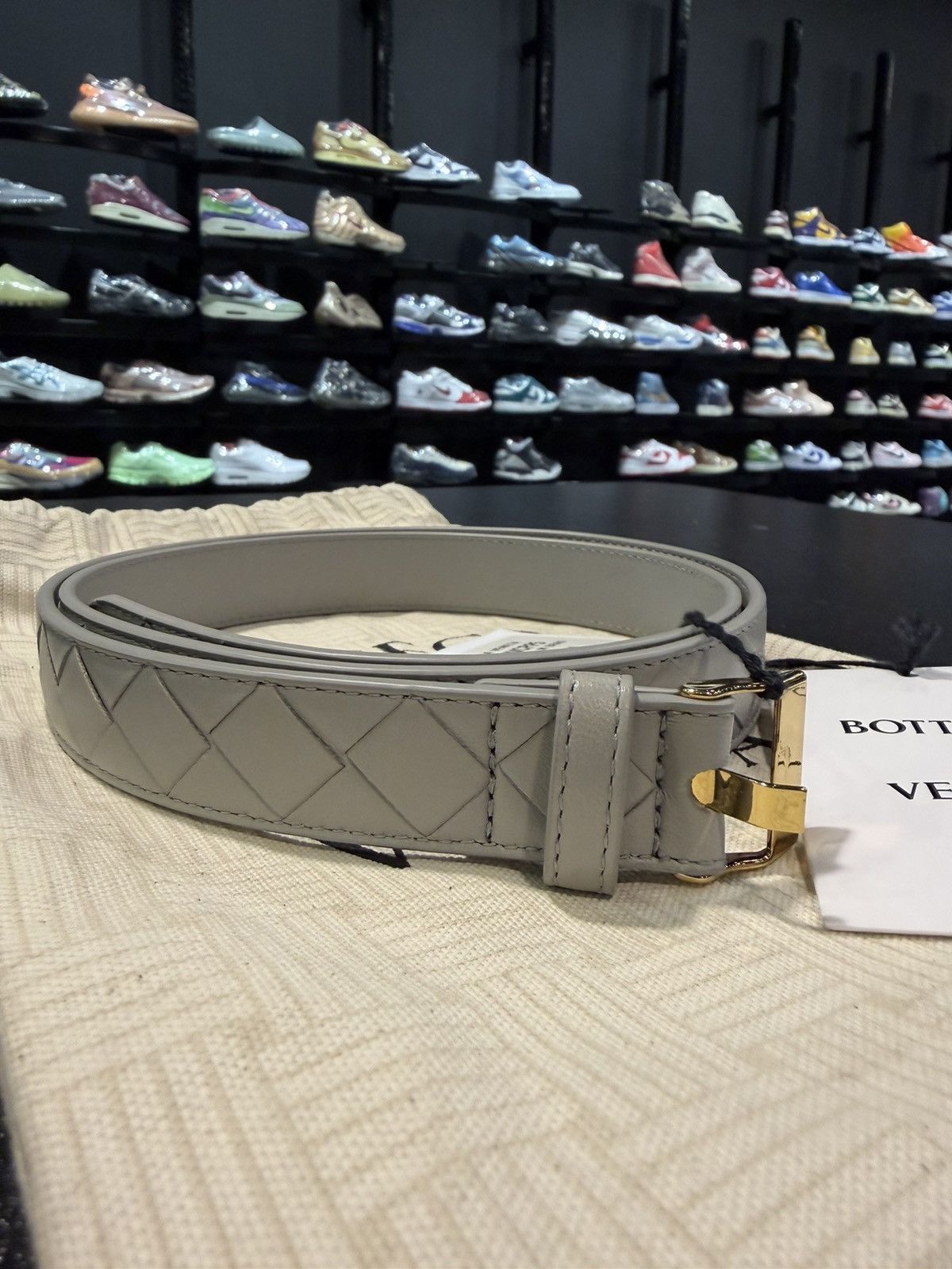 Bottega Veneta Bottega Veneta Intrecciato Leather Belt New w Tags Size ONE SIZE - 2 Thumbnail