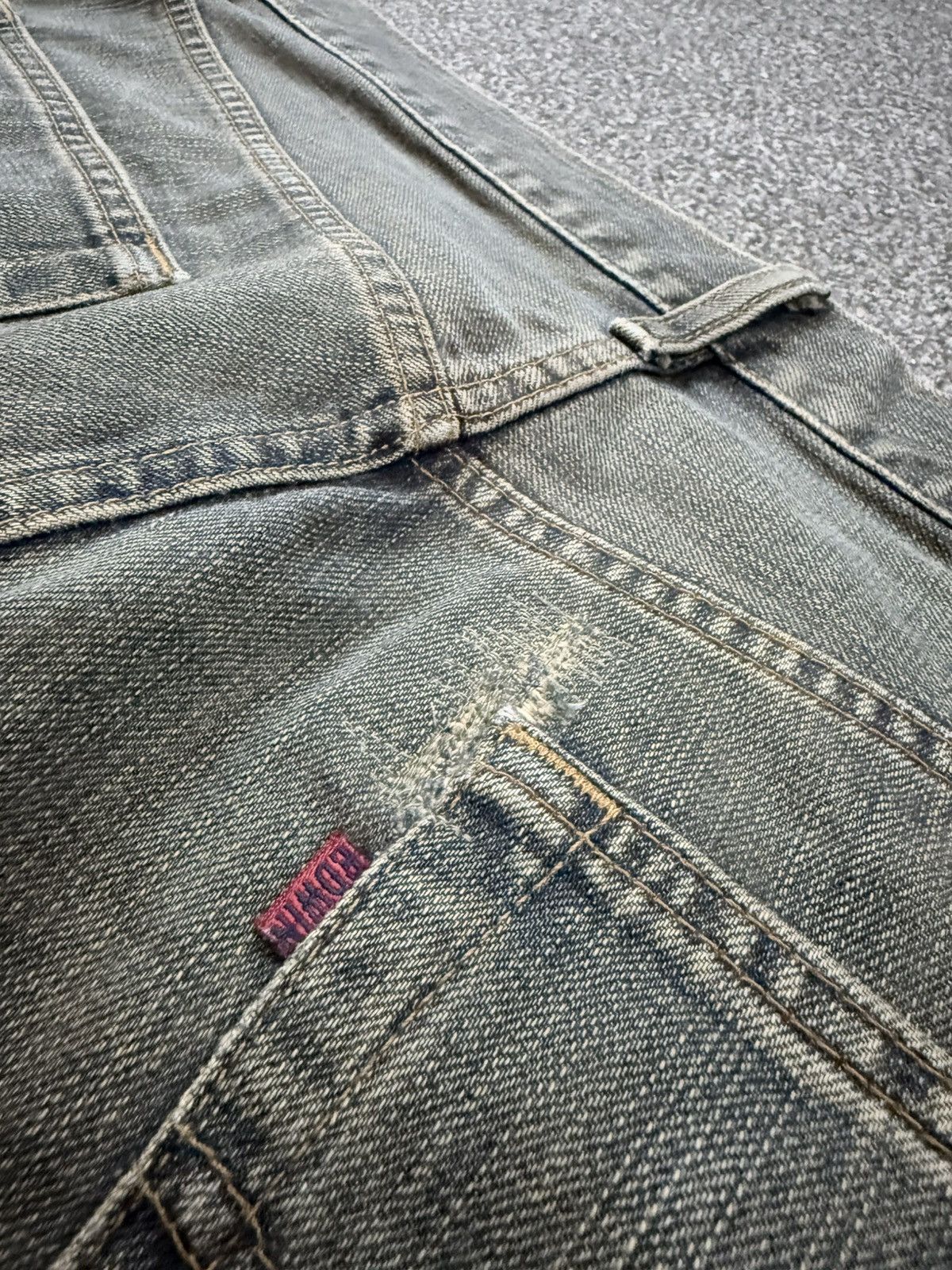 Kapital Vintage 90s Baggy Black Faded Rusty Edwin 503 Denim Jeans Size US 36 / EU 52 - 12 Thumbnail