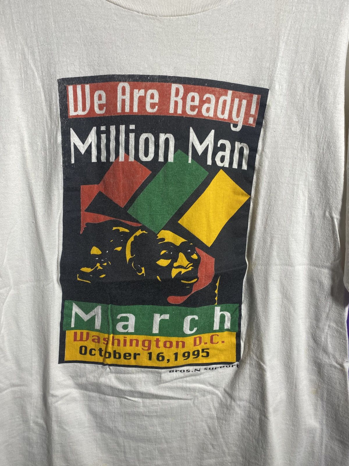 Vintage Vintage 1995 Million man march We are ready t-shirt Size US L / EU 52-54 / 3 - 3 Thumbnail