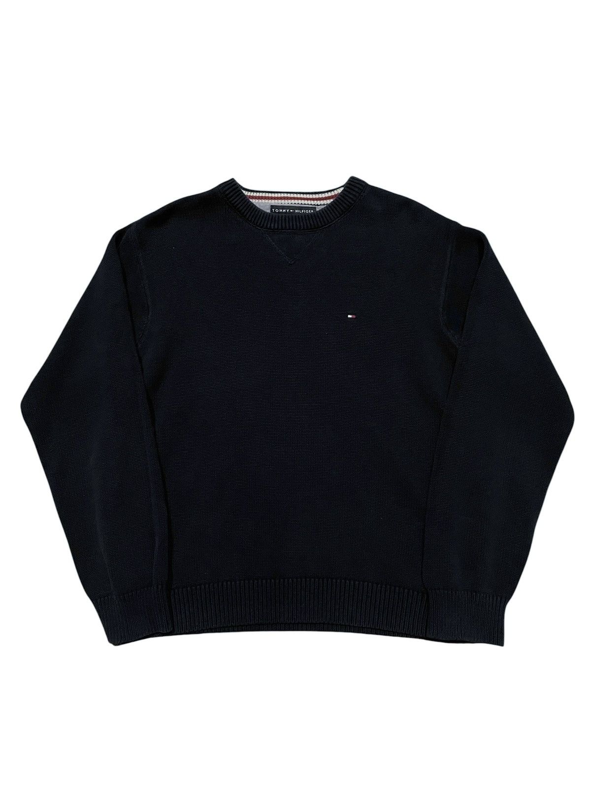 Tommy Hilfiger Tommy Hilfiger Navy Knit Crewneck Sweater Size US L / EU 52-54 / 3 - 1 Thumbnail
