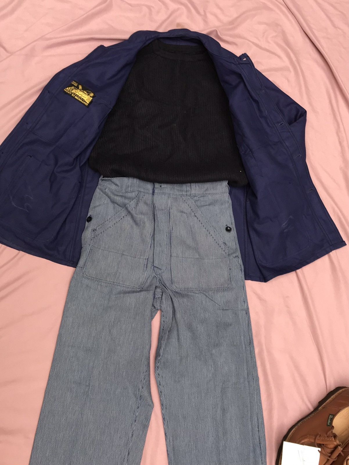 Other LE MONT St.BERNARD VINTAGE GENUINE FRENCH CHORE COAT Size US M / EU 48-50 / 2 - 6 Thumbnail