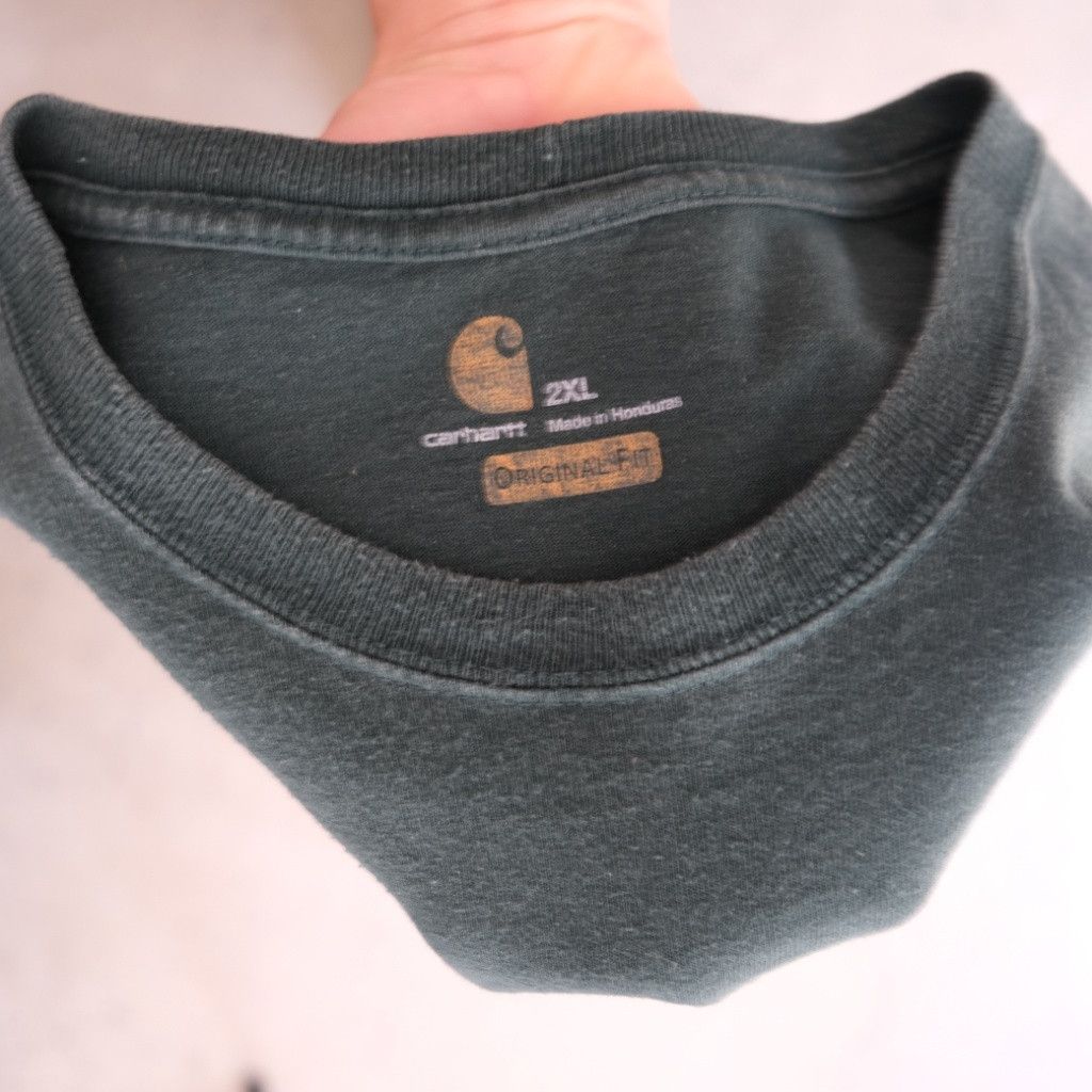 Carhartt Carhartt Dark Green Short Sleeve T-Shirt 2XL Size US XXL / EU 58 / 5 - 2 Thumbnail