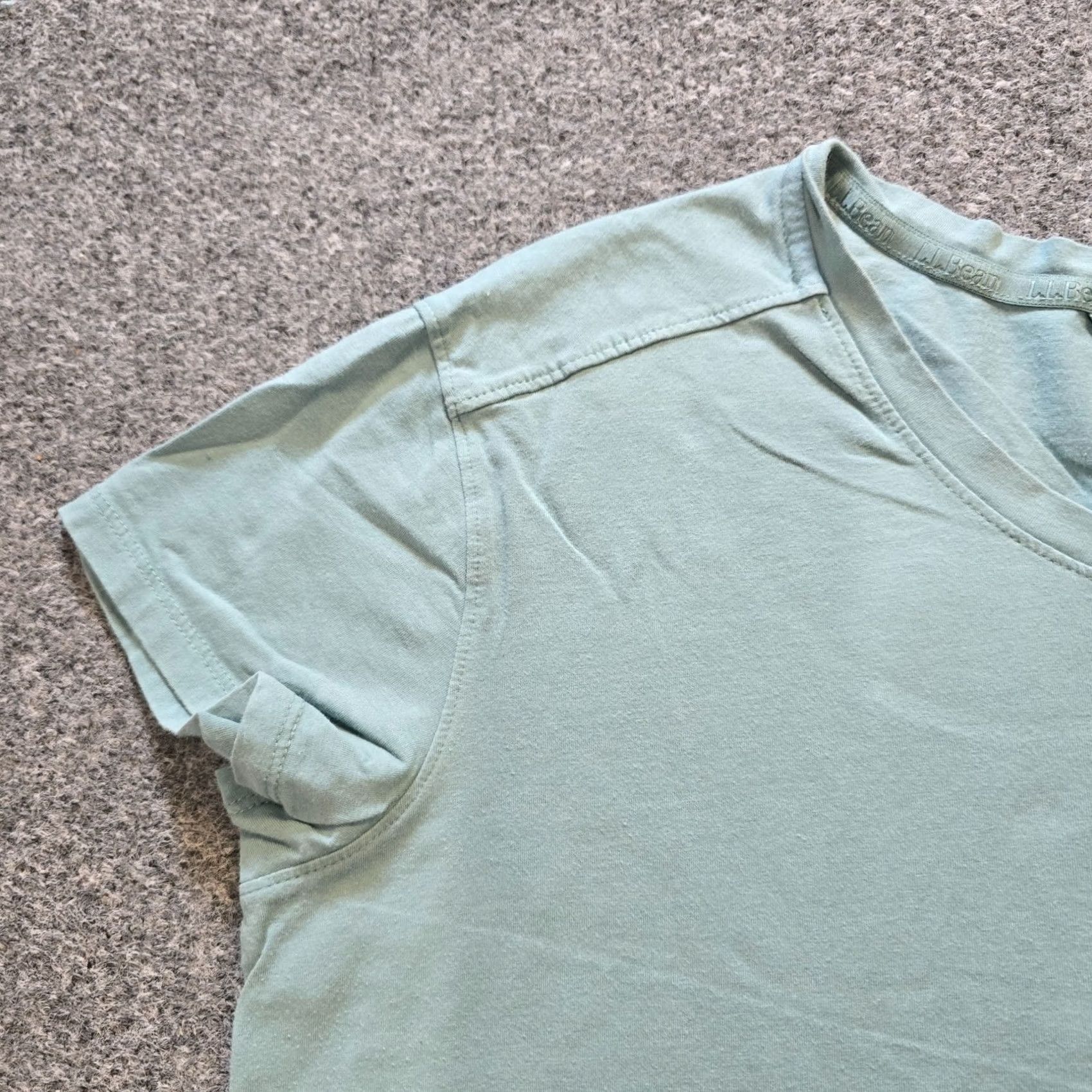 Vintage LL Bean Top Womens Size Medium Green Short Sleeve Basic Outdoors Athletic Casual Shirt Size M / US 6-8 / IT 42-44 - 4 Thumbnail