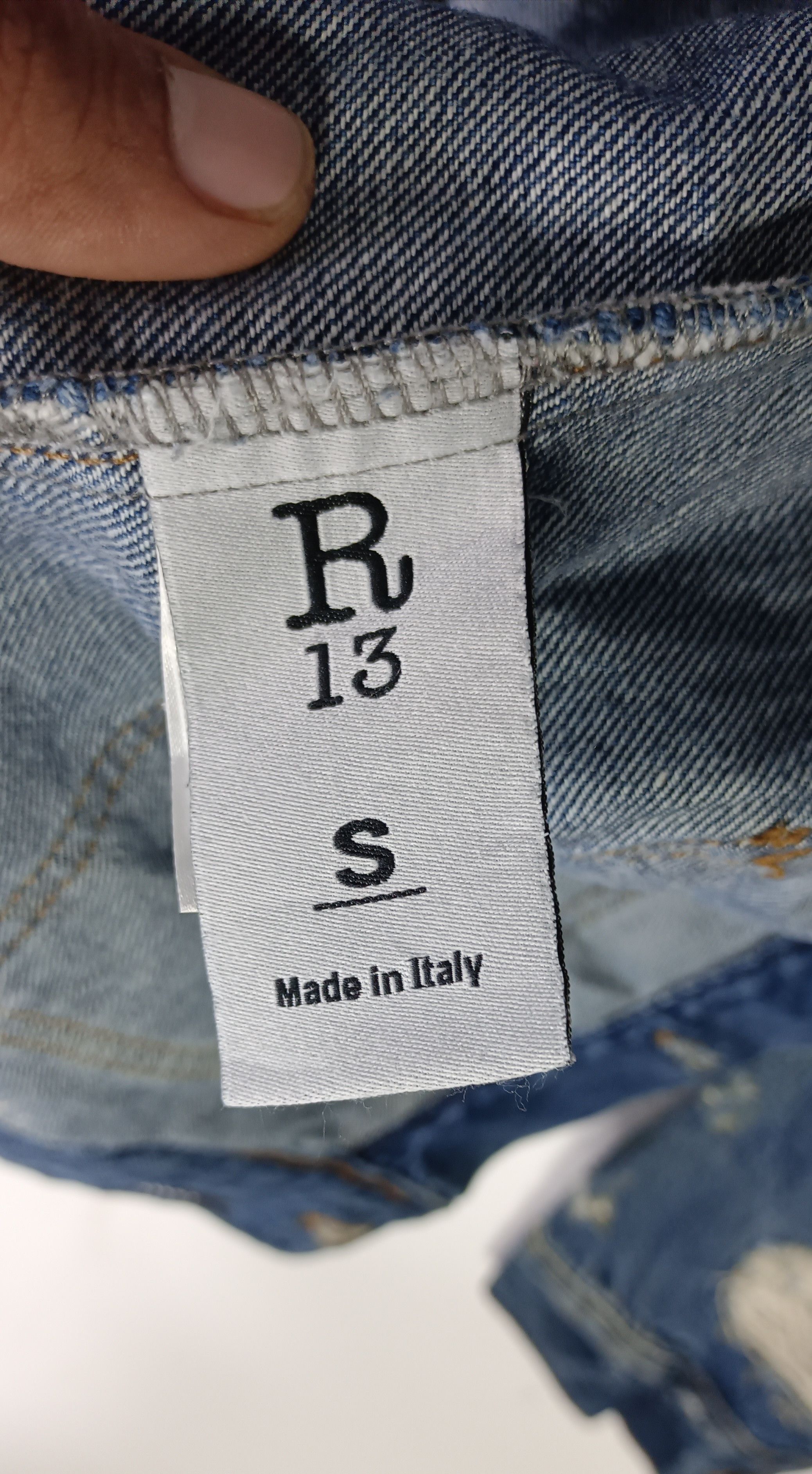 R13 R13 Zippered Trucker Denim Distressed Size US M / EU 48-50 / 2 - 17 Thumbnail