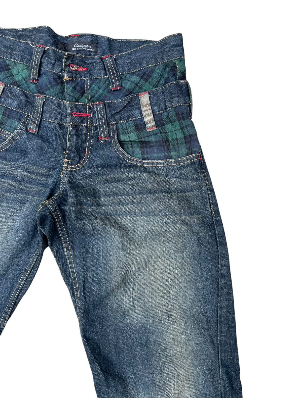 Vintage Mud Wash Denim Double Waist Dominate Handcrafted Jeans Size US 30 / EU 46 - 12 Thumbnail
