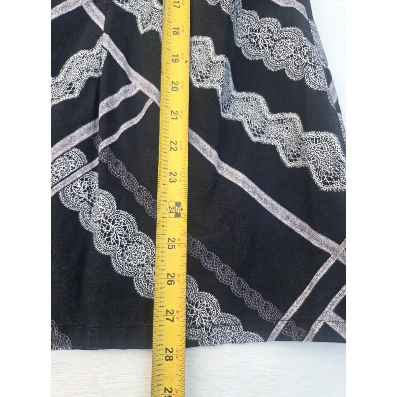 Dickies Dickies Scrub Top V Neck Women's XL Black Patterned Medical Nurse Work Dental Shirt Size XL / US 12-14 / IT 48-50 - 7 Thumbnail