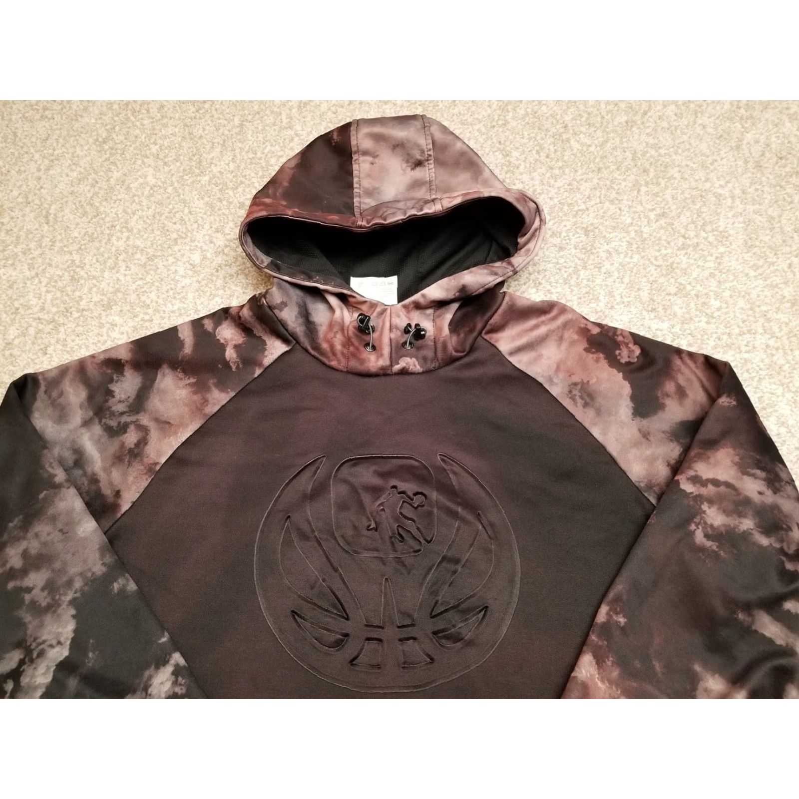 Vintage And1 Hoodie Mens Medium Black Purple Camo Hooded Pullover Sweatshirt Basketball Size US M / EU 48-50 / 2 - 3 Thumbnail