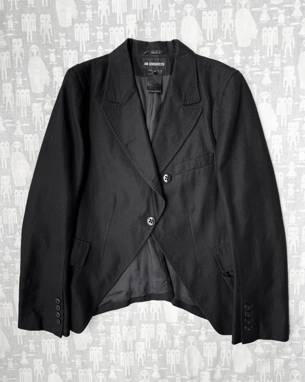 Ann Demeulemeester Ann Demeulemeester AW06 Asymmetrical Cropped Blazer Size US XS / EU 42 / 0 - 1 Thumbnail