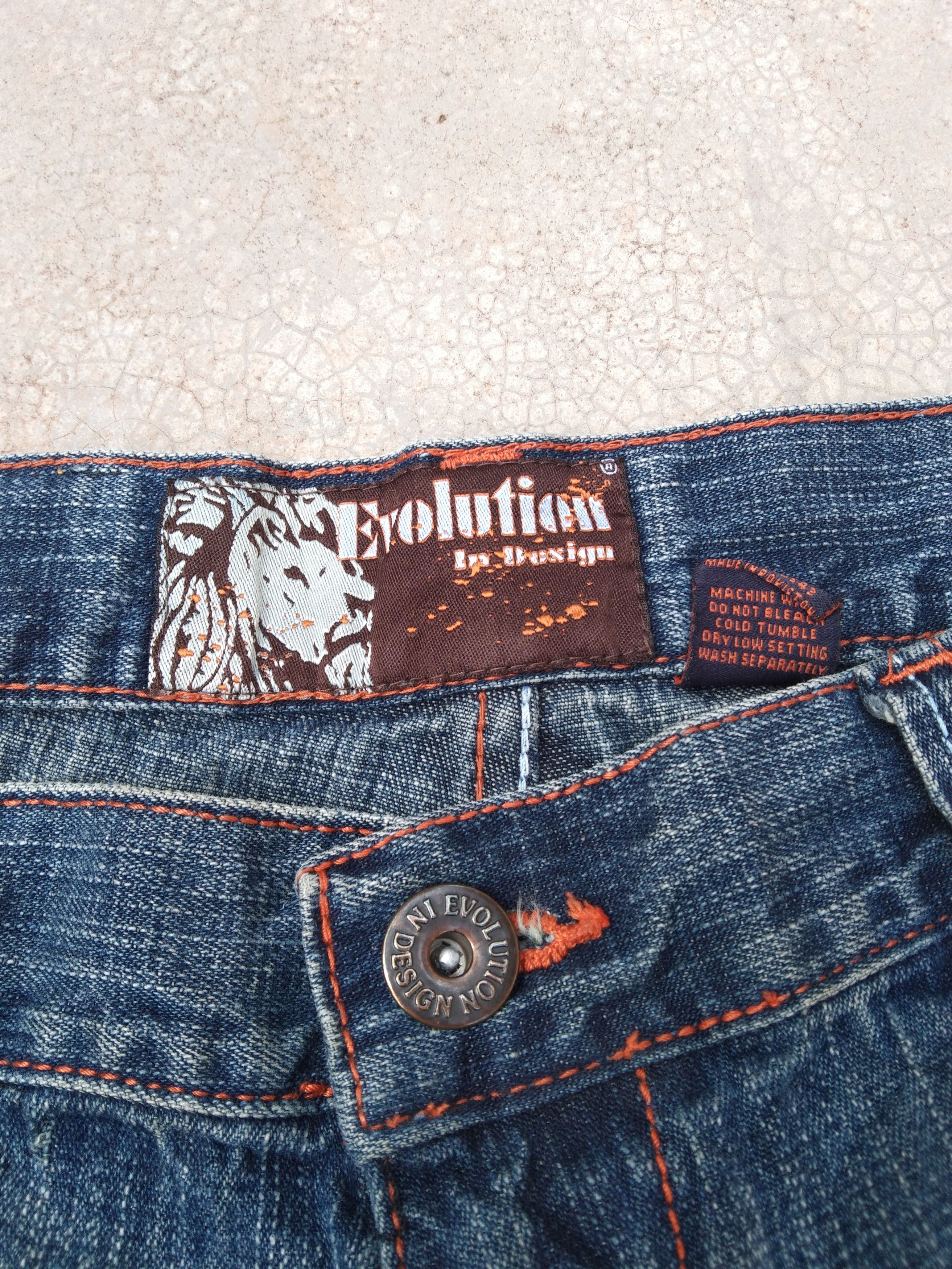 Vintage Vintage Y2k Evolution In Design Baggy Jeans Ed hardy Style Size US 34 / EU 50 - 8 Thumbnail