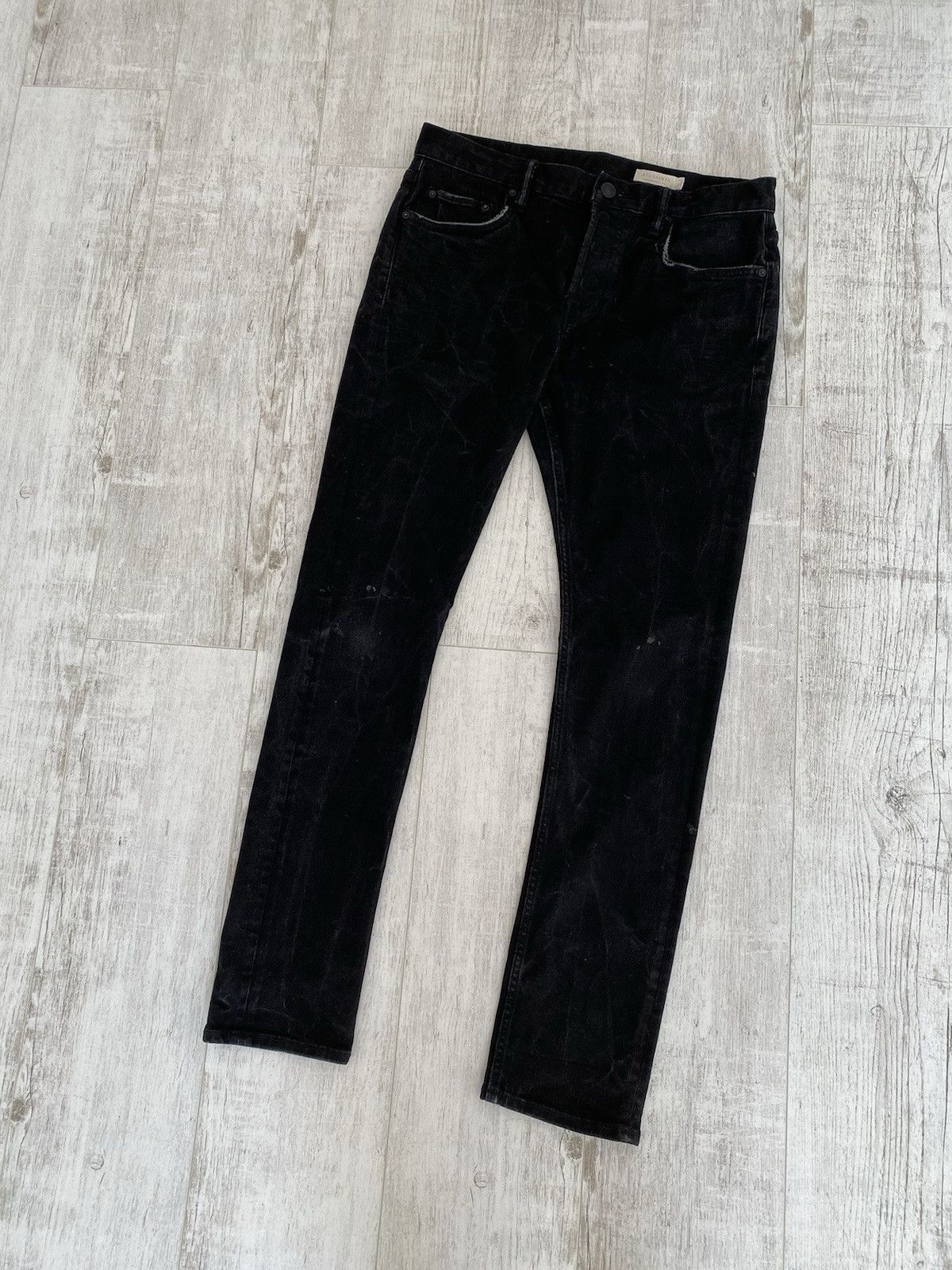 Allsaints Allsaints Mens Cotton Black Washed Denim Jeans Pants Size 32 Size US 32 / EU 48 - 1 Thumbnail