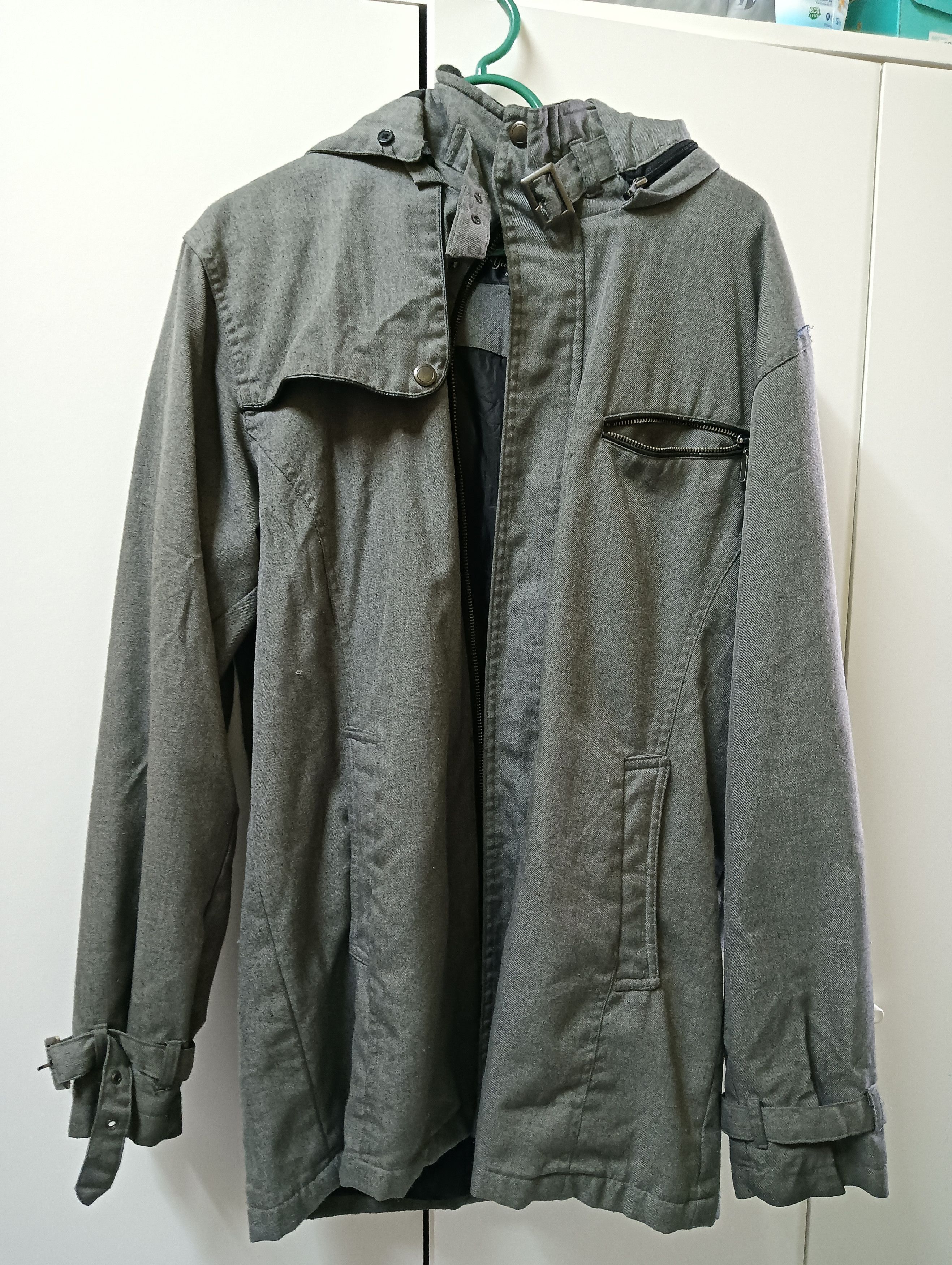 Other Vintage Charcoal Utility Jacket – Yin & Yang NEXT – Size US L / EU 52-54 / 3 - 1 Thumbnail