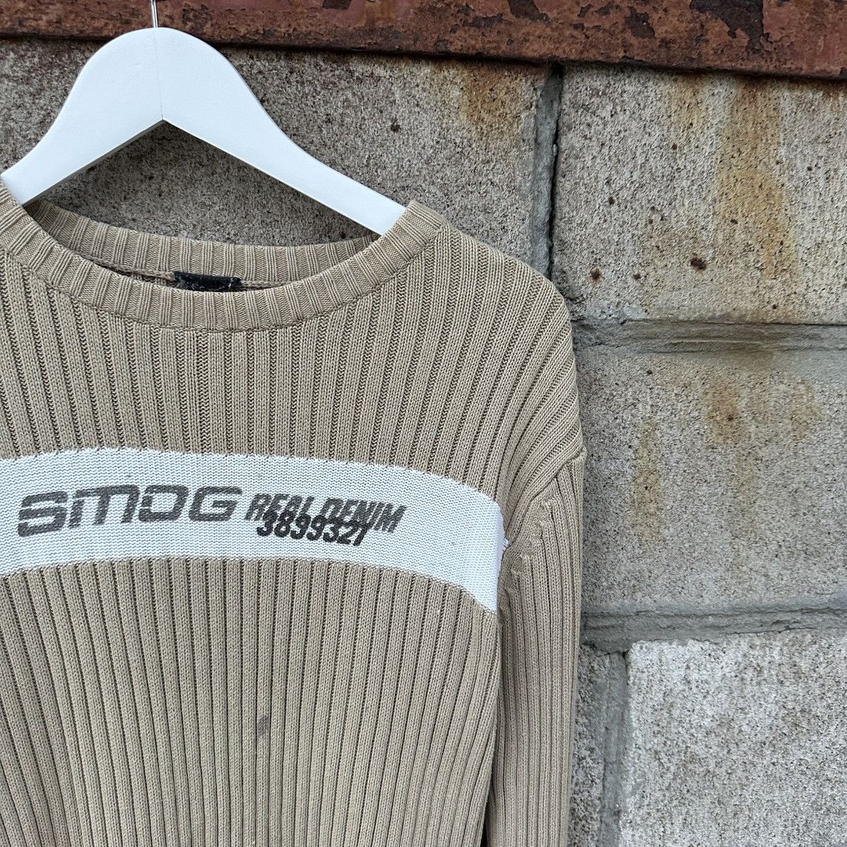 POST ARCHIVE FACTION (PAF) Vintage Knit Sweater Smog Real Denim Beige Size M Grunge Size US M / EU 48-50 / 2 - 5 Thumbnail