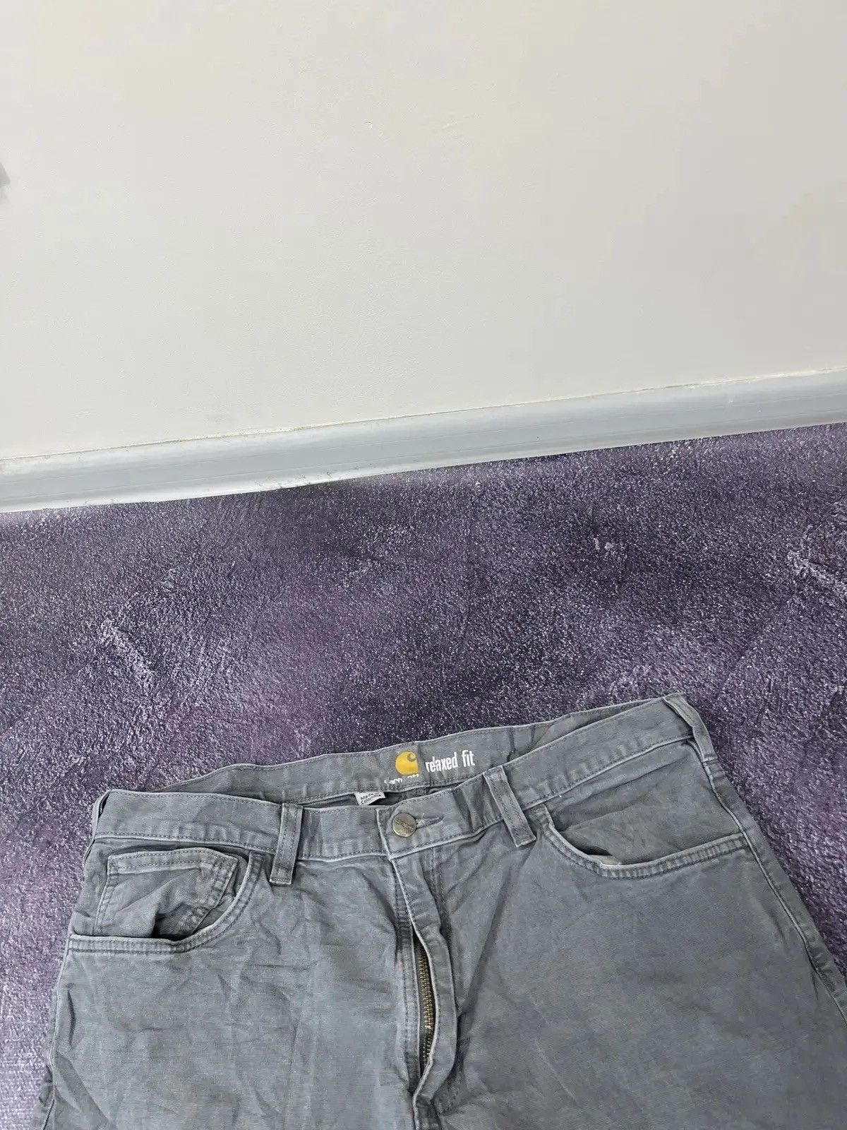 Carhartt × Vintage Vintage Carhartt Gray Carpenter Work Hype Baggy Pants Size US 38 / EU 54 - 9 Thumbnail