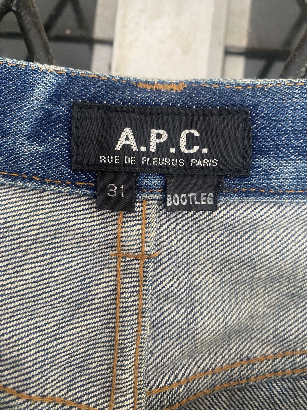 A.P.C. A.P.C Distressed Muddy Selvedge Denim Size US 31 - 9 Thumbnail