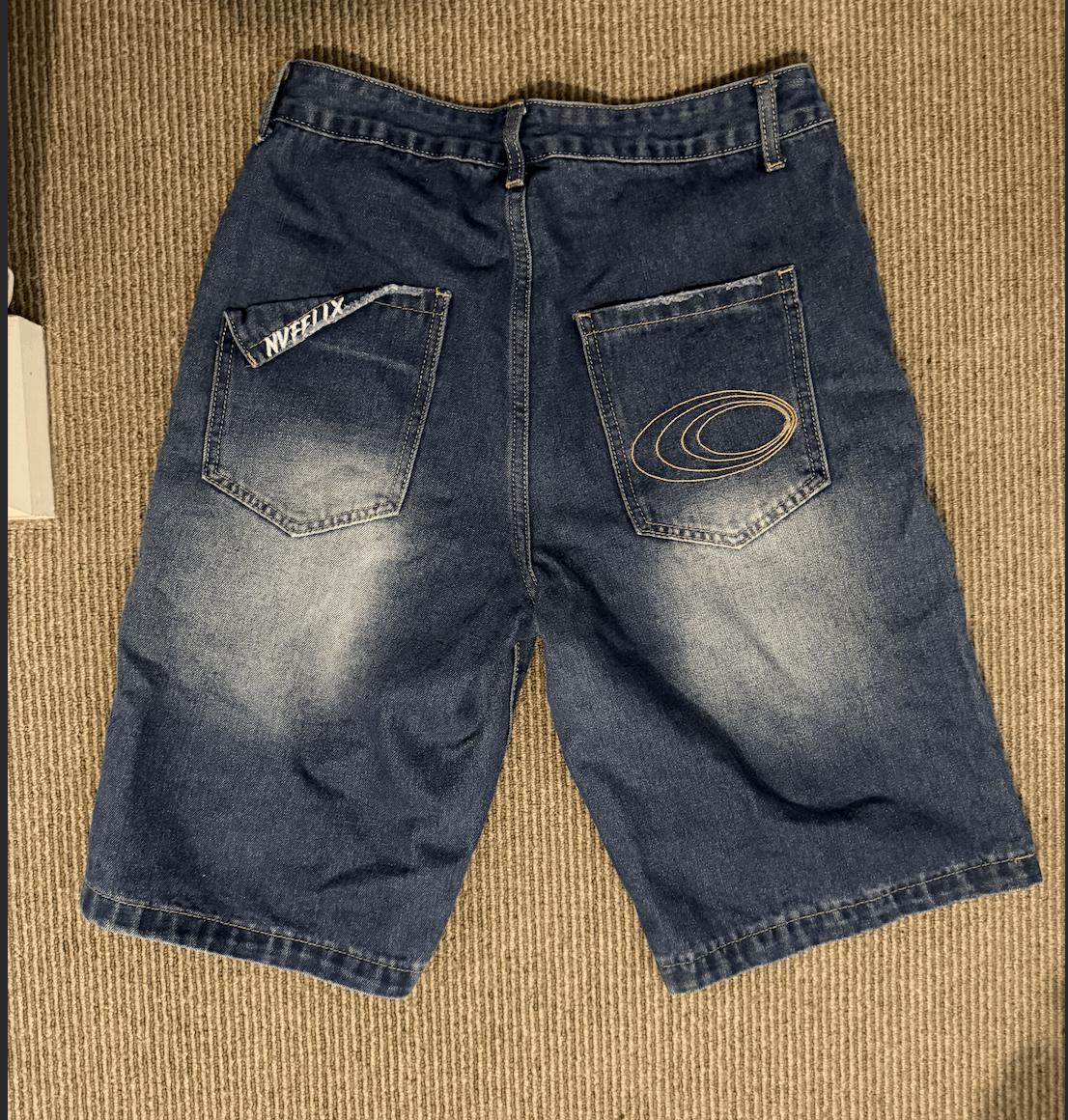 Vintage Blue Denim Jeans Y2K Streetwear Distressed Wash Faded Size US 30 / EU 46 - 2 Thumbnail