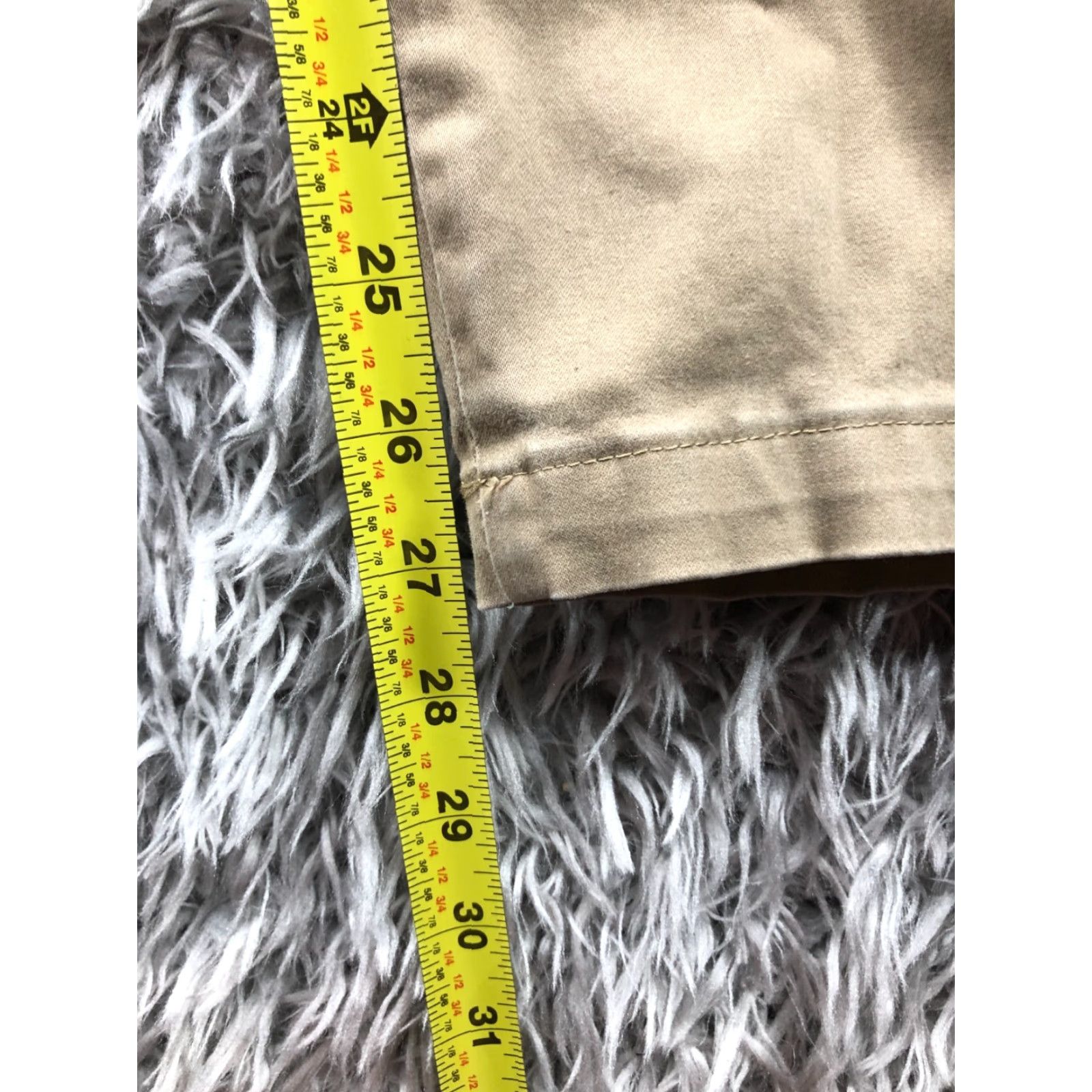 Vintage Unbranded Khaki Pants 40x29 Mens Regular Beige 5-Pocket Belt Loops Cotton Blend Jeans Style Modern American Classic N/A Size US 40 / EU 56 - 3 Thumbnail