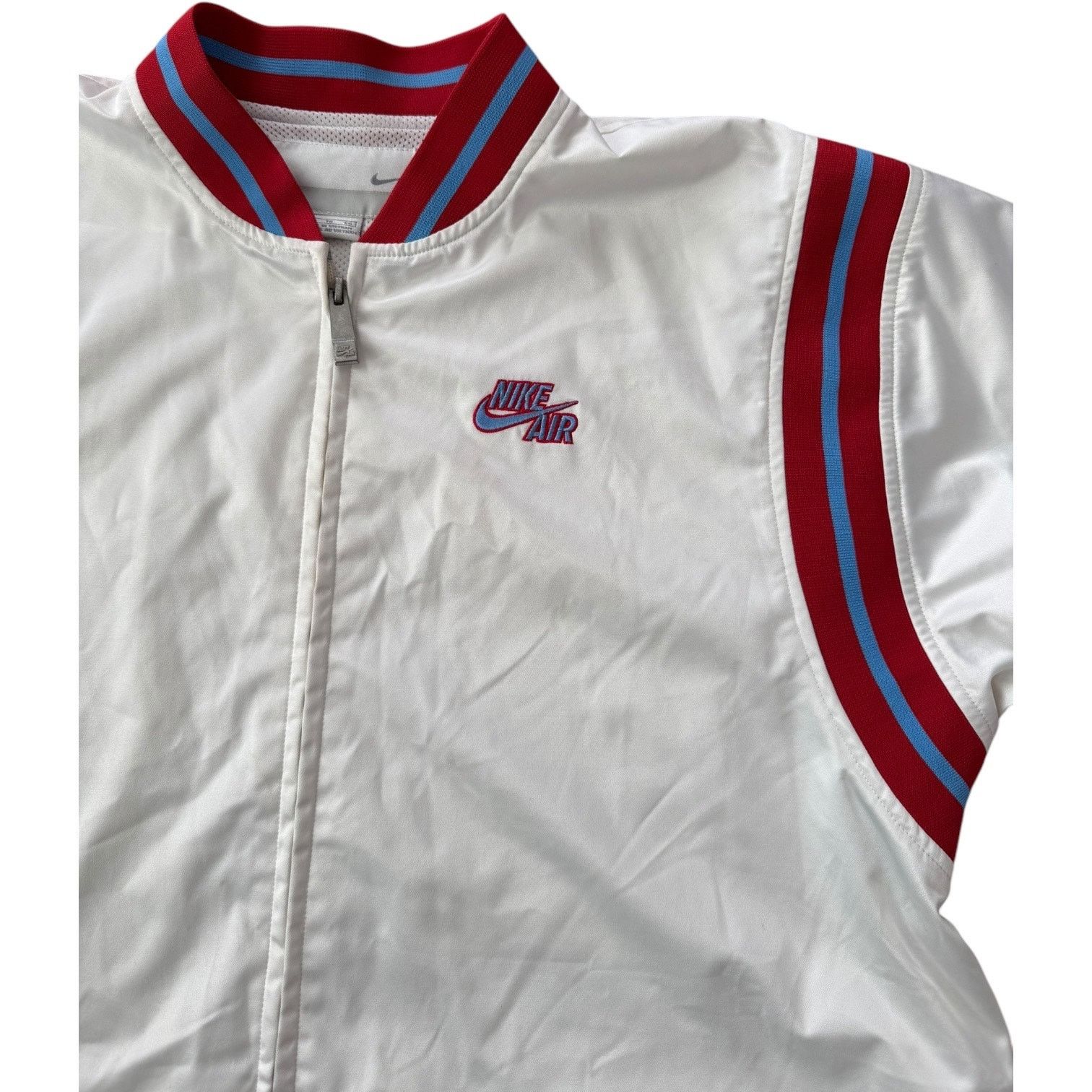 Nike VTG Nike Air Revolution short sleeve zip long jacket white Size US XL / EU 56 / 4 - 13 Thumbnail