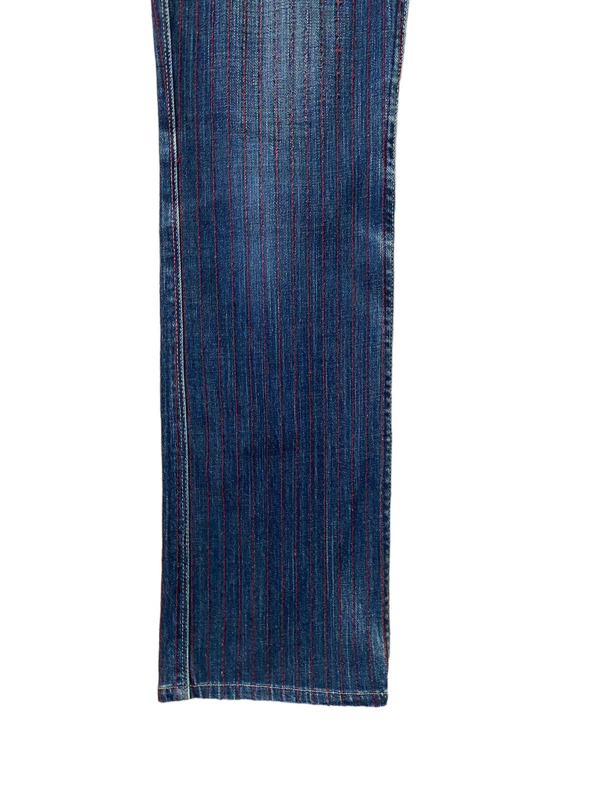 Levi's × Levi's Vintage Clothing × Vintage Vintage Levi's Japan Red Striped Distressed Denim Jeans Size US 28 / EU 44 - 7 Thumbnail